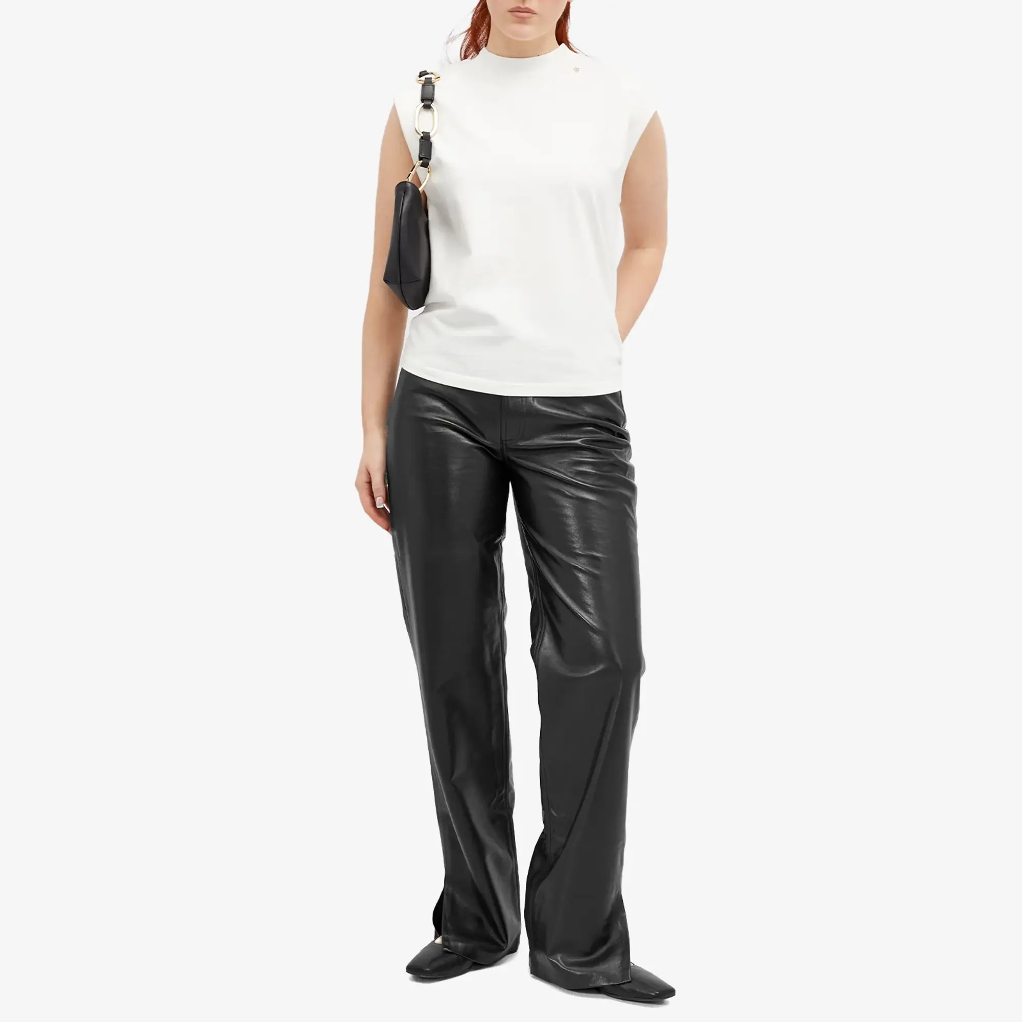 Anine Bing Women's Roy Pant Black
