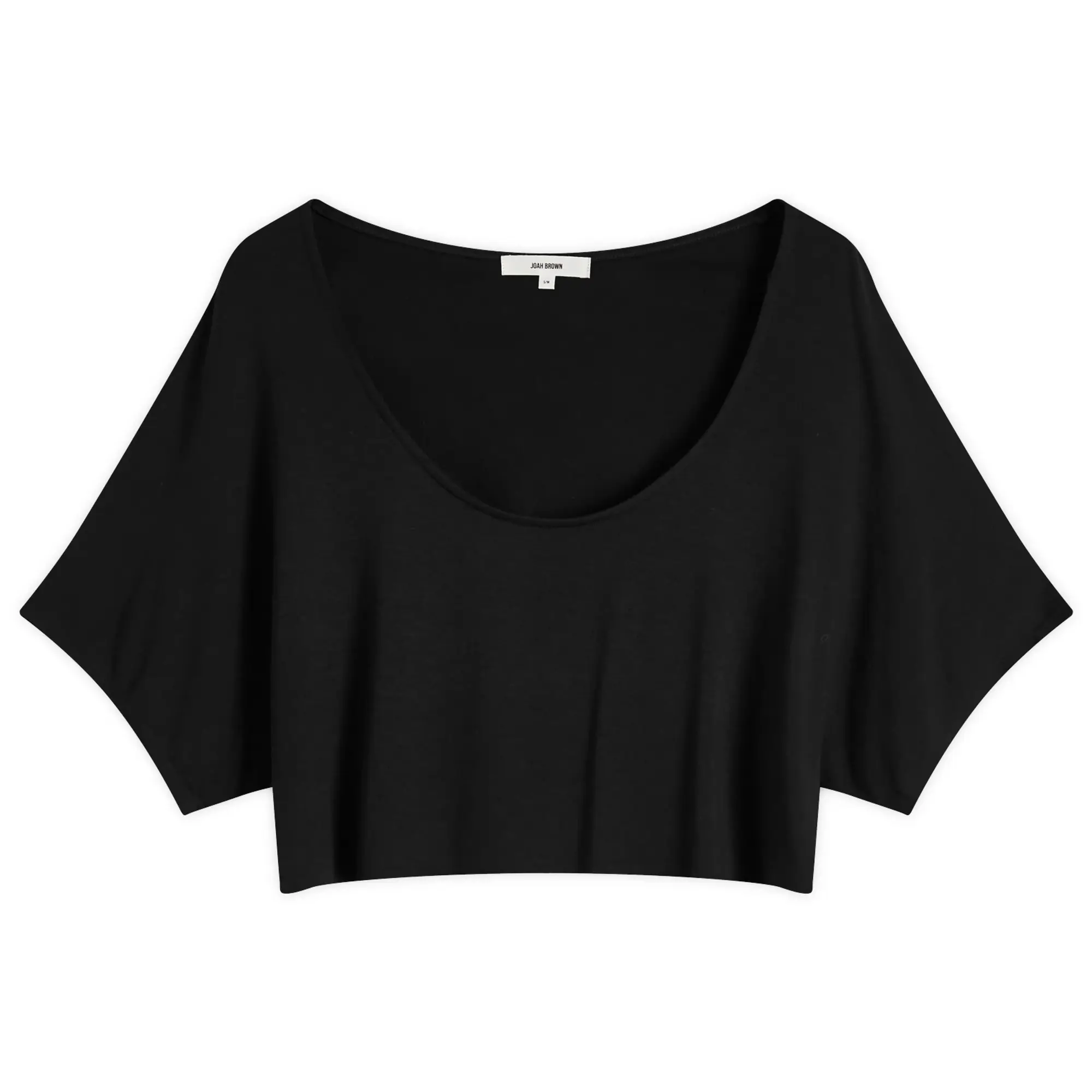 Joah Brown Women's Slouchy Crop T-Shirt Black