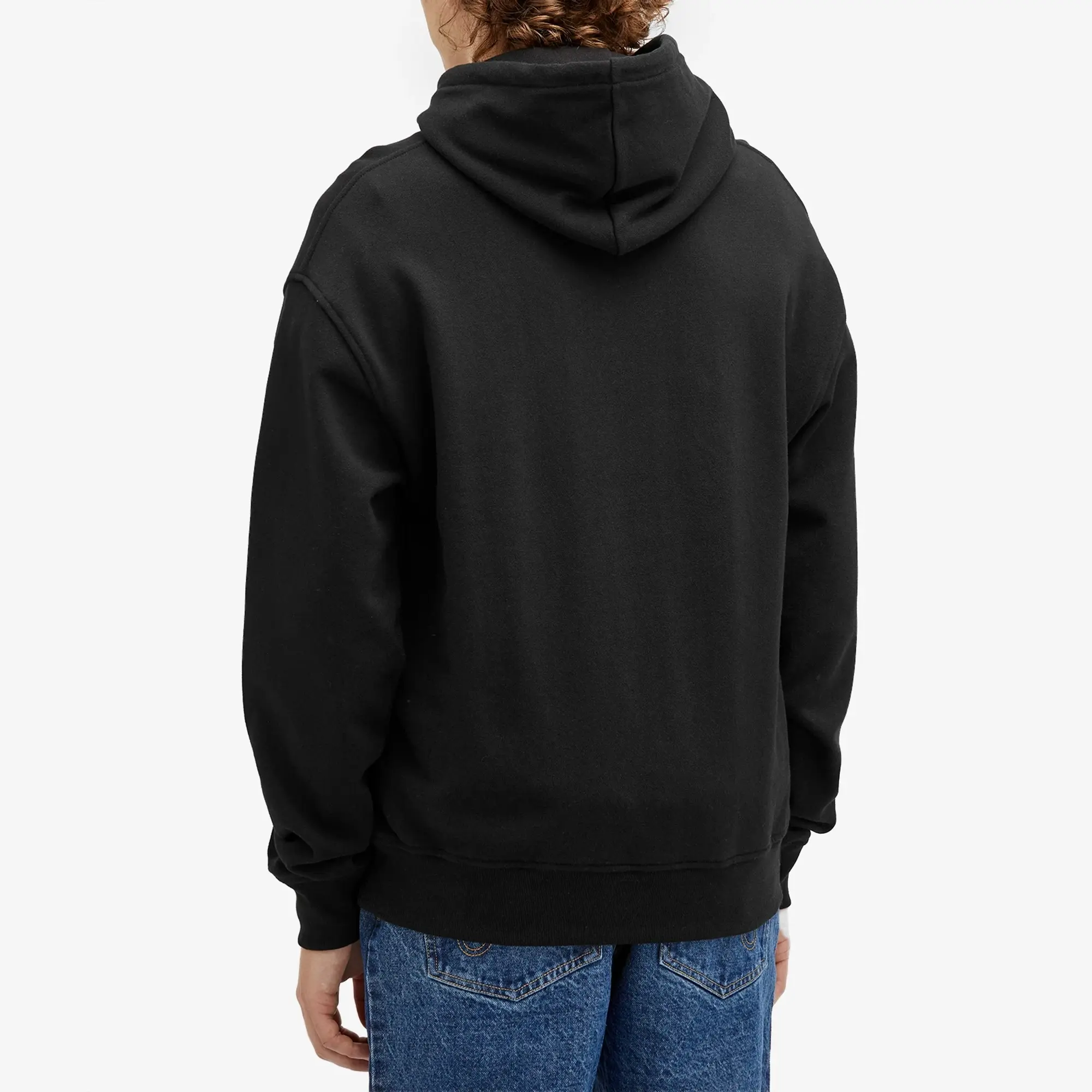 ICECREAM Men's Woodgrain Running Dog Popover Hoodie Black