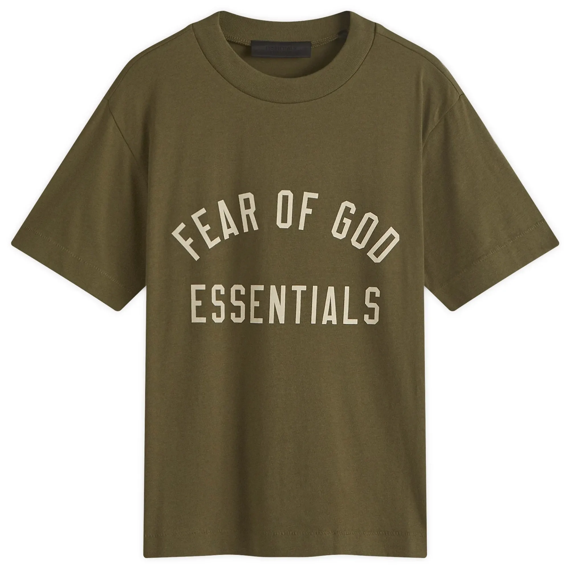 FEAR OF GOD ESSENTIALS Women's Tri-Blend Crewneck Tee Military