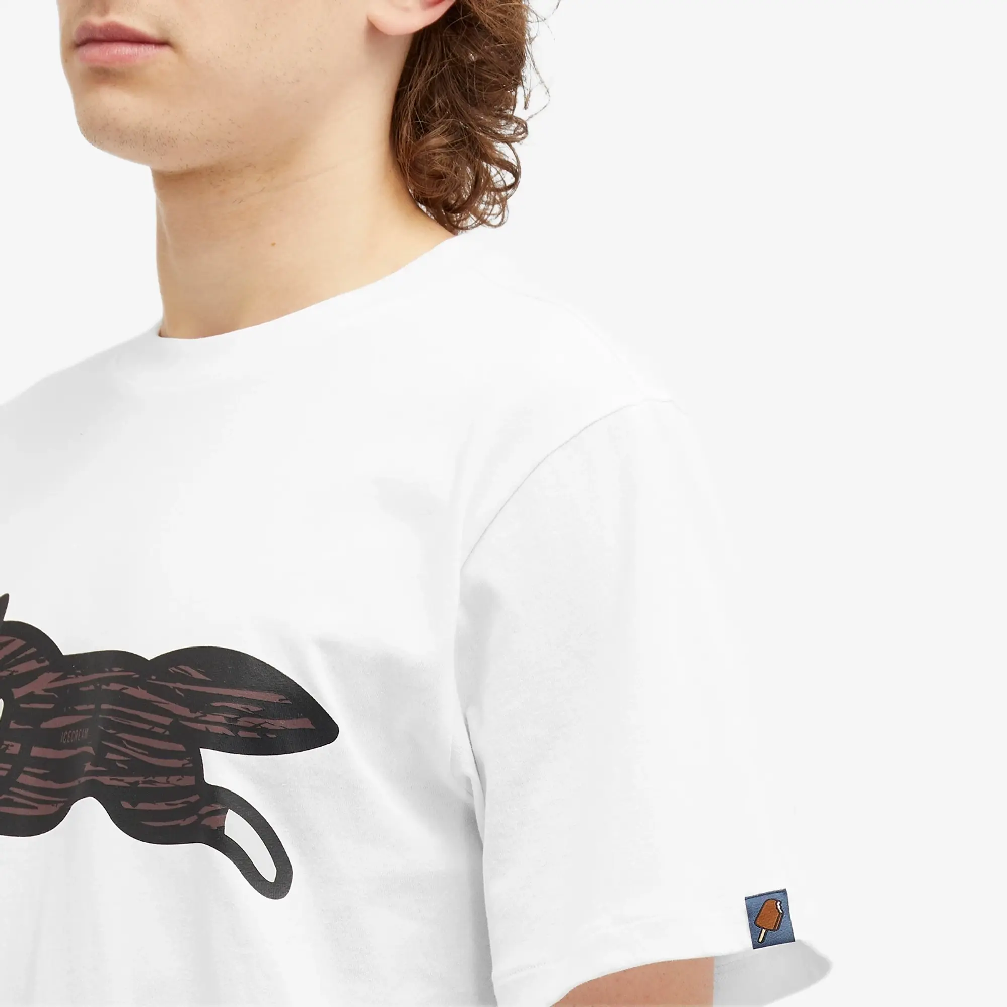 ICECREAM Running Dog T-Shirt, White