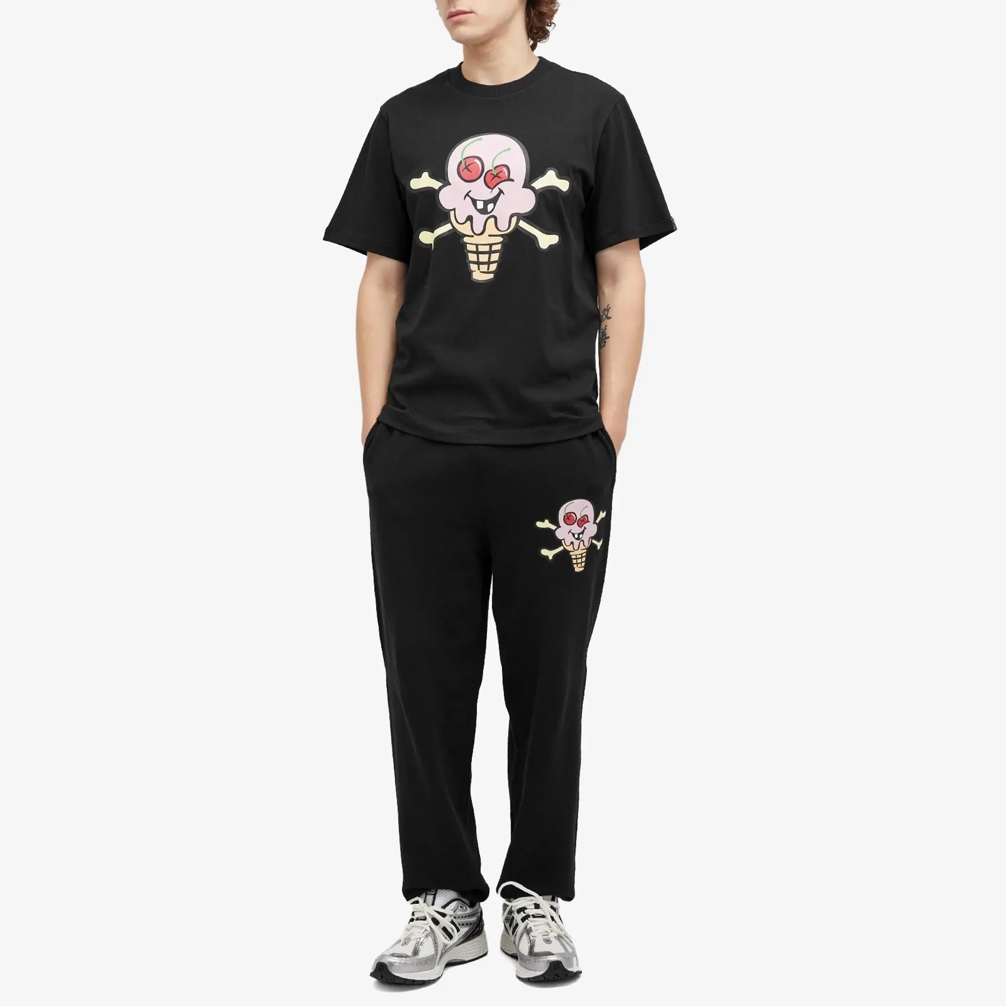 ICECREAM Cones & Bones T-Shirt - Black - Mens