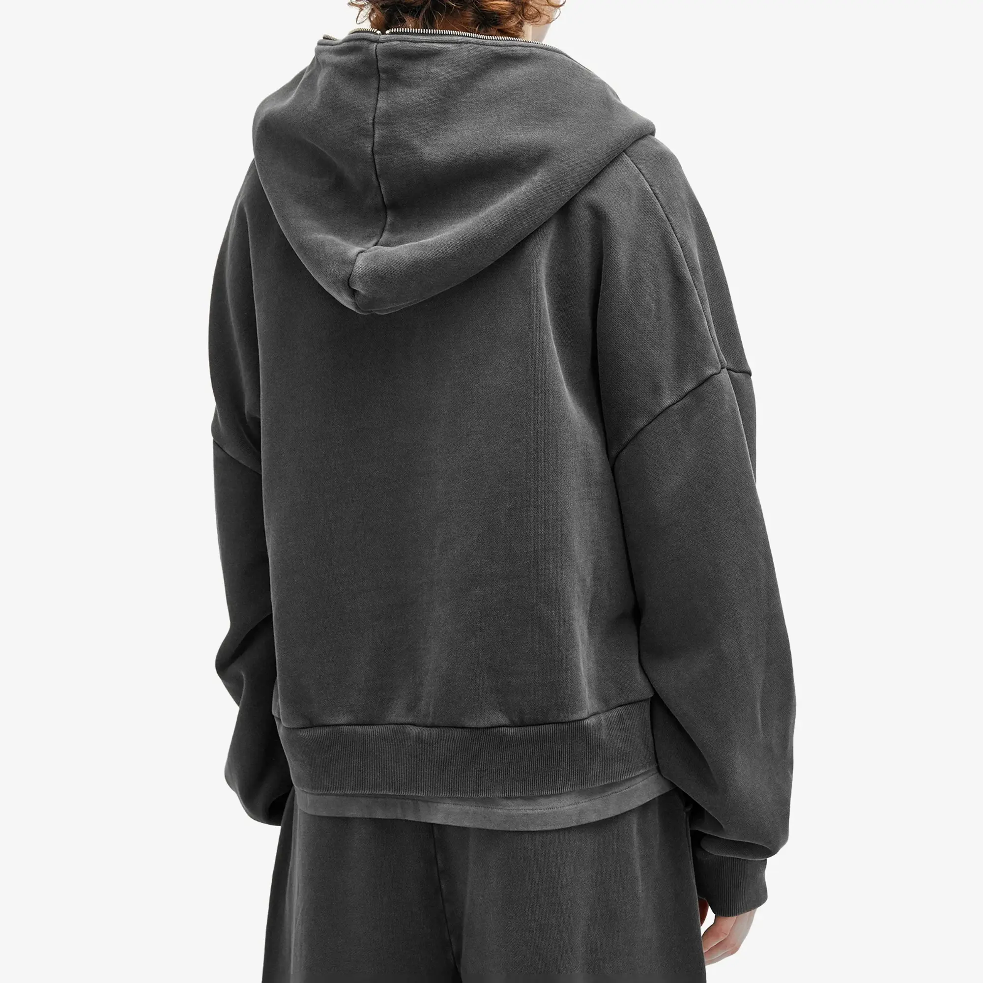 Entire Studios Eternal Full- Zip Hoodie Washed Black