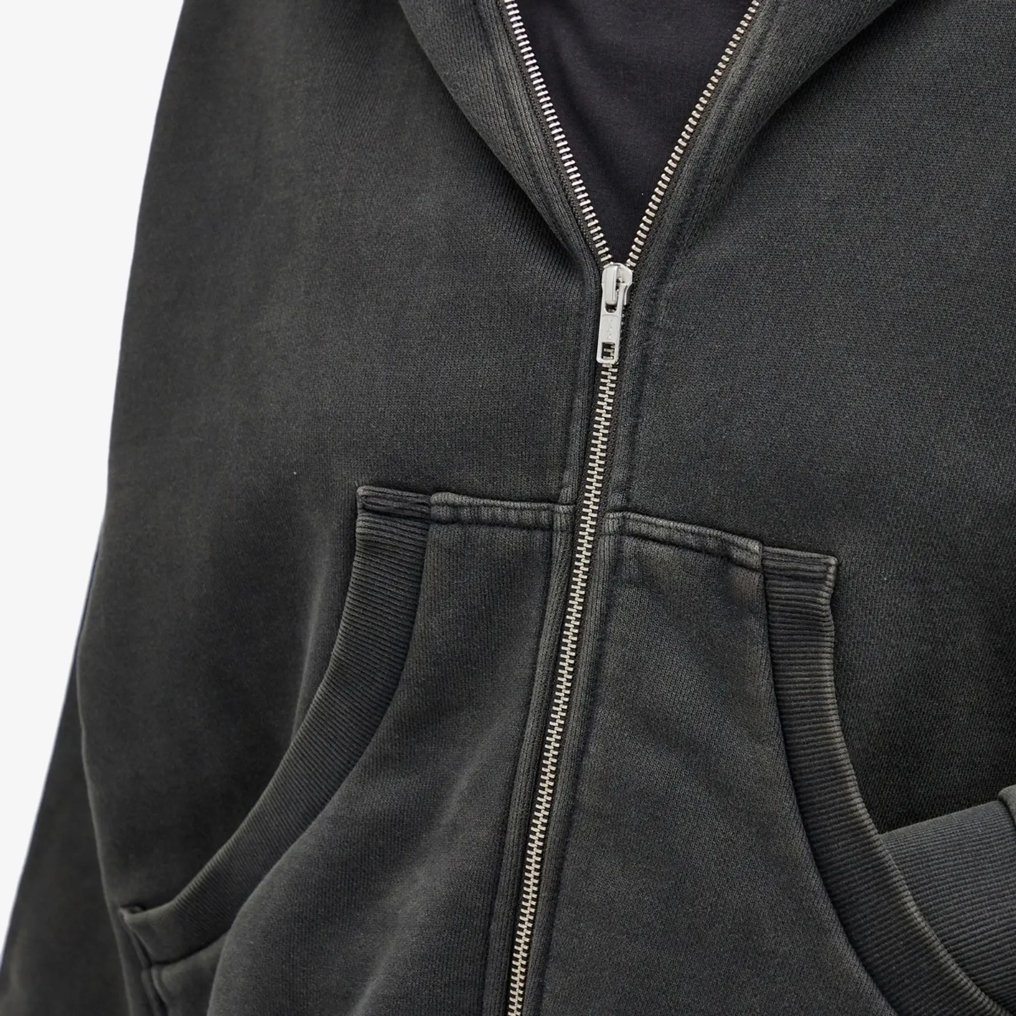 Entire Studios Eternal Full- Zip Hoodie Washed Black