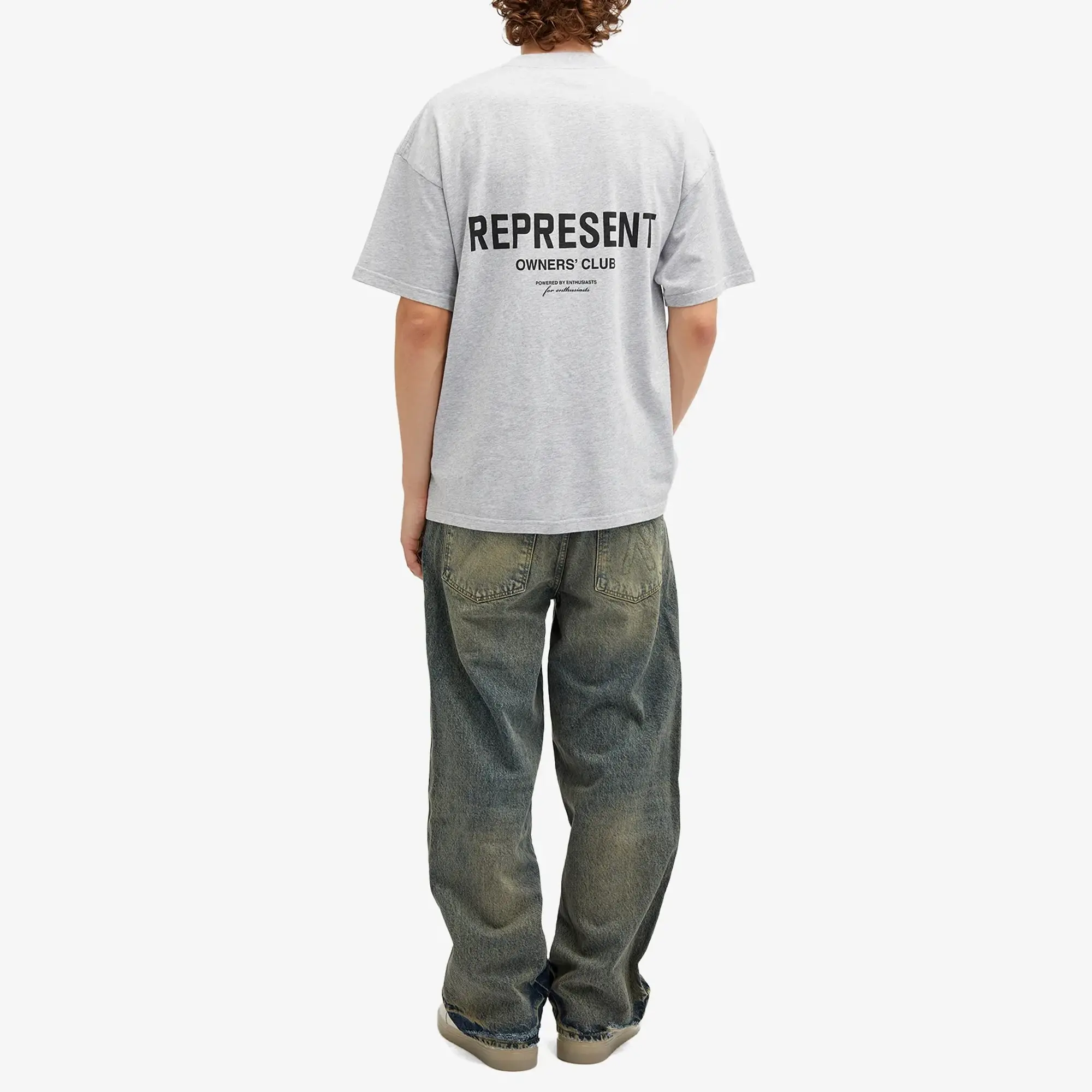 Represent Men's Represent Men's Owners Club T-Shirt Ash Grey Black