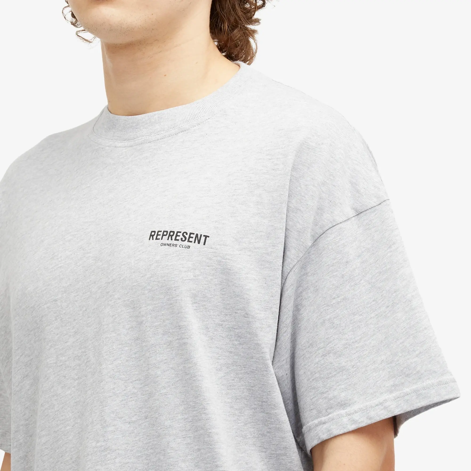 Represent Men's Represent Men's Owners Club T-Shirt Ash Grey Black