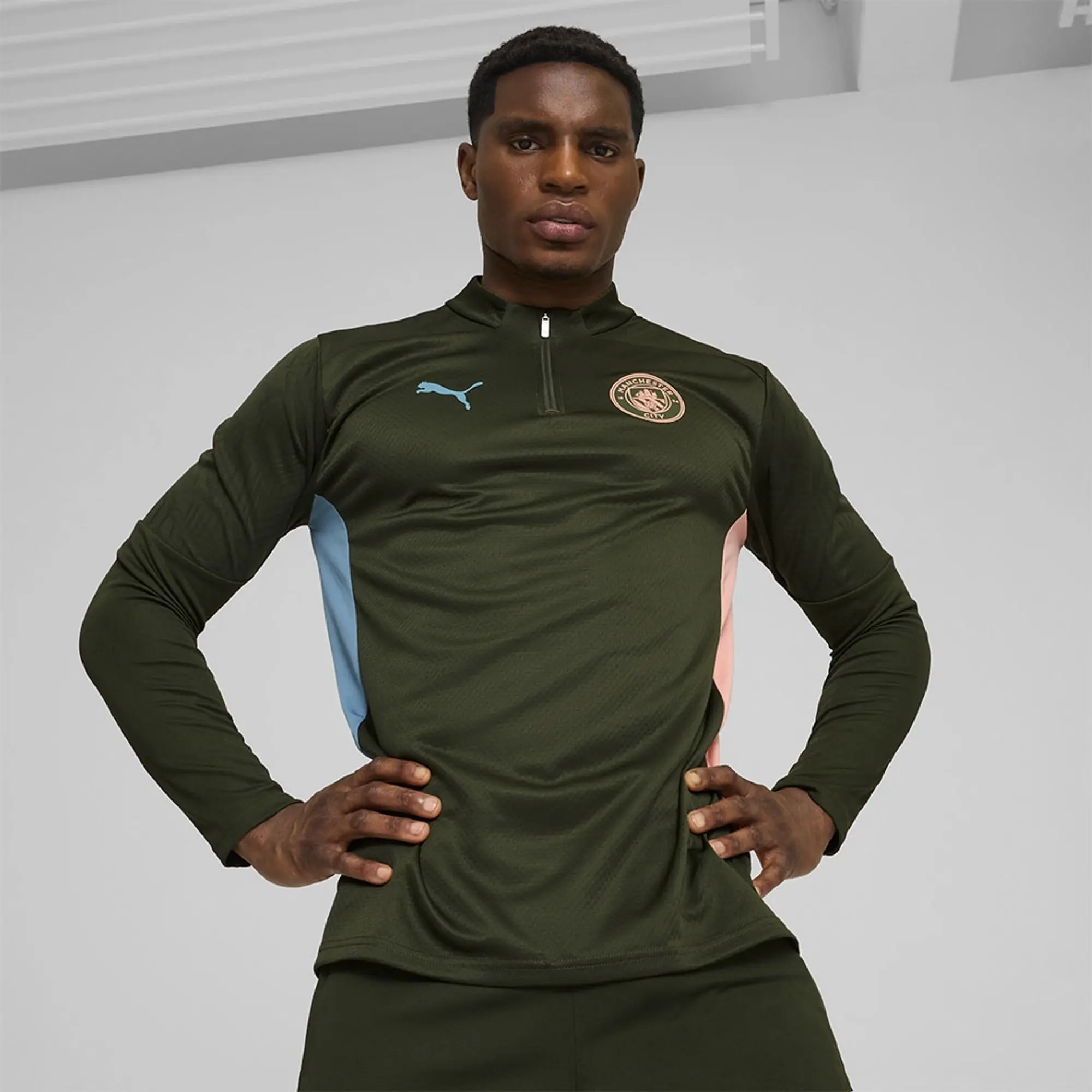 Puma Manchester City 24 25 1 4 Zip Training Top