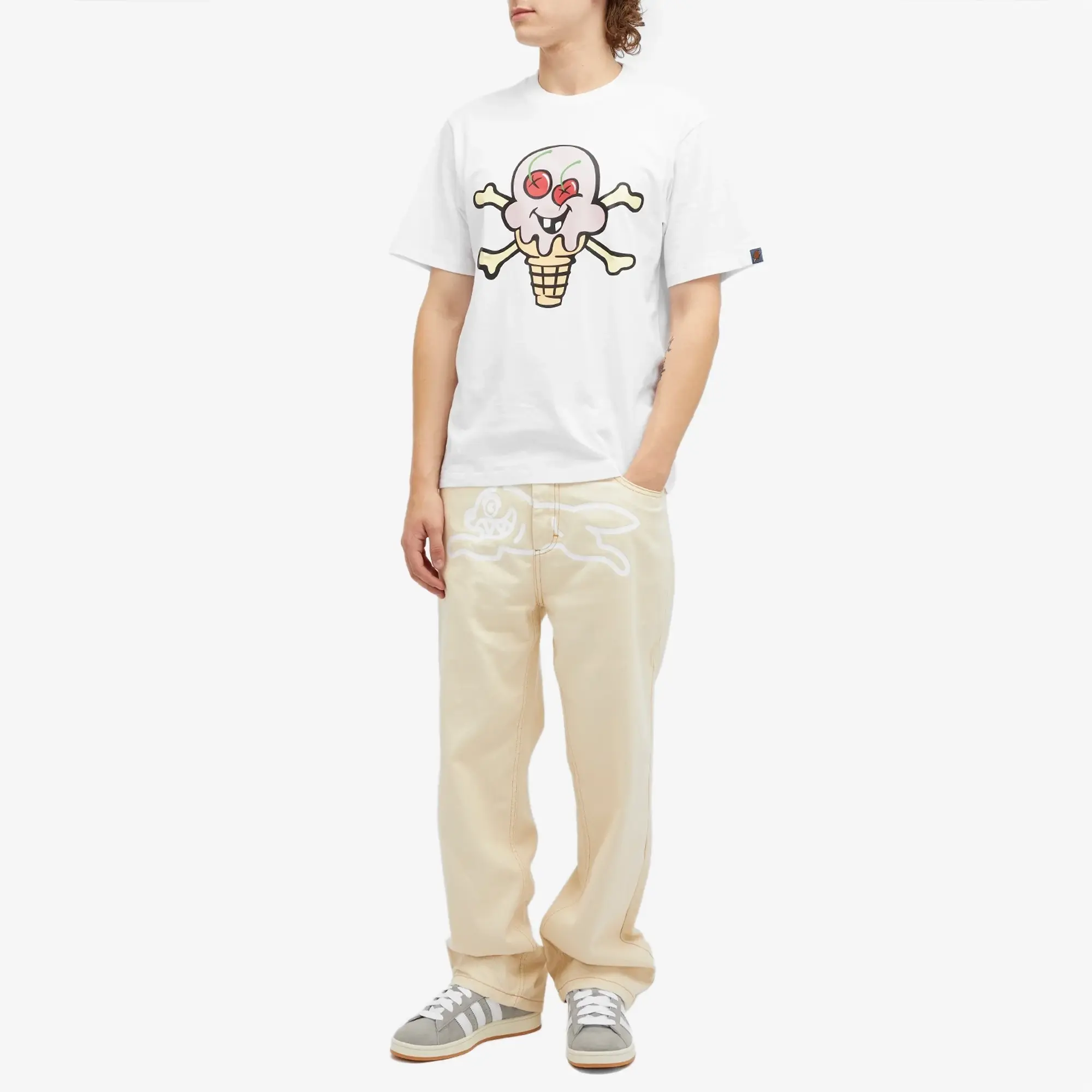 ICECREAM Cones & Bones T-Shirt - White - Mens