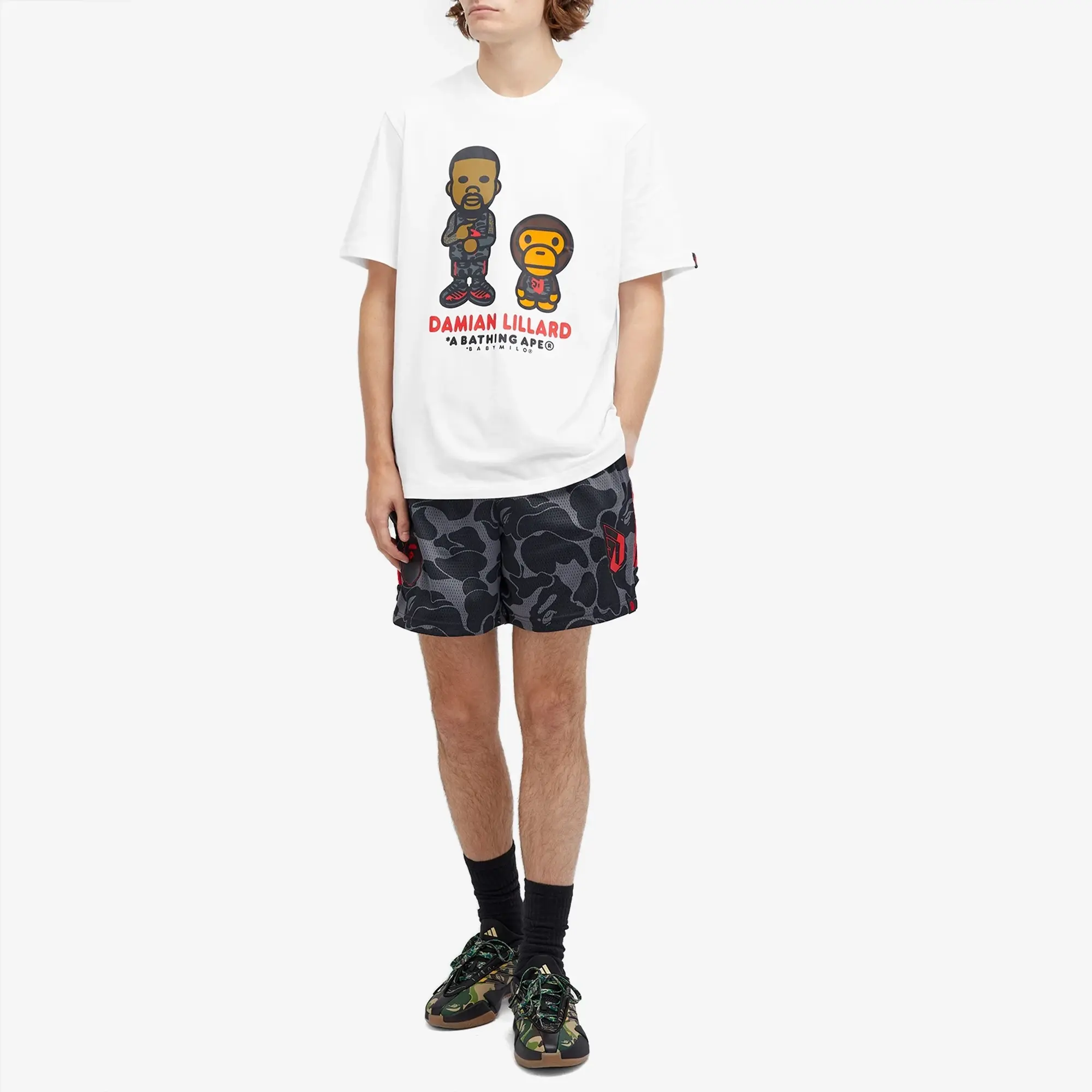 Bape x adidas tee online