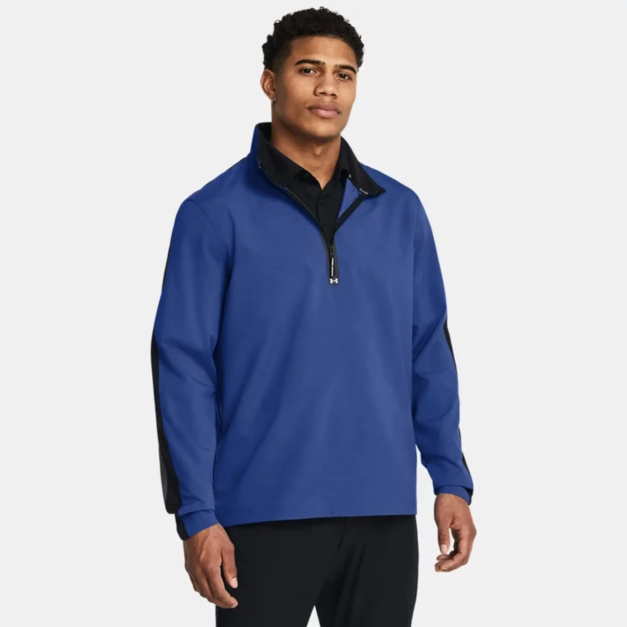 Men's  Under Armour  Storm Windstrike ½ Zip Tech Blue / Black / White XXL