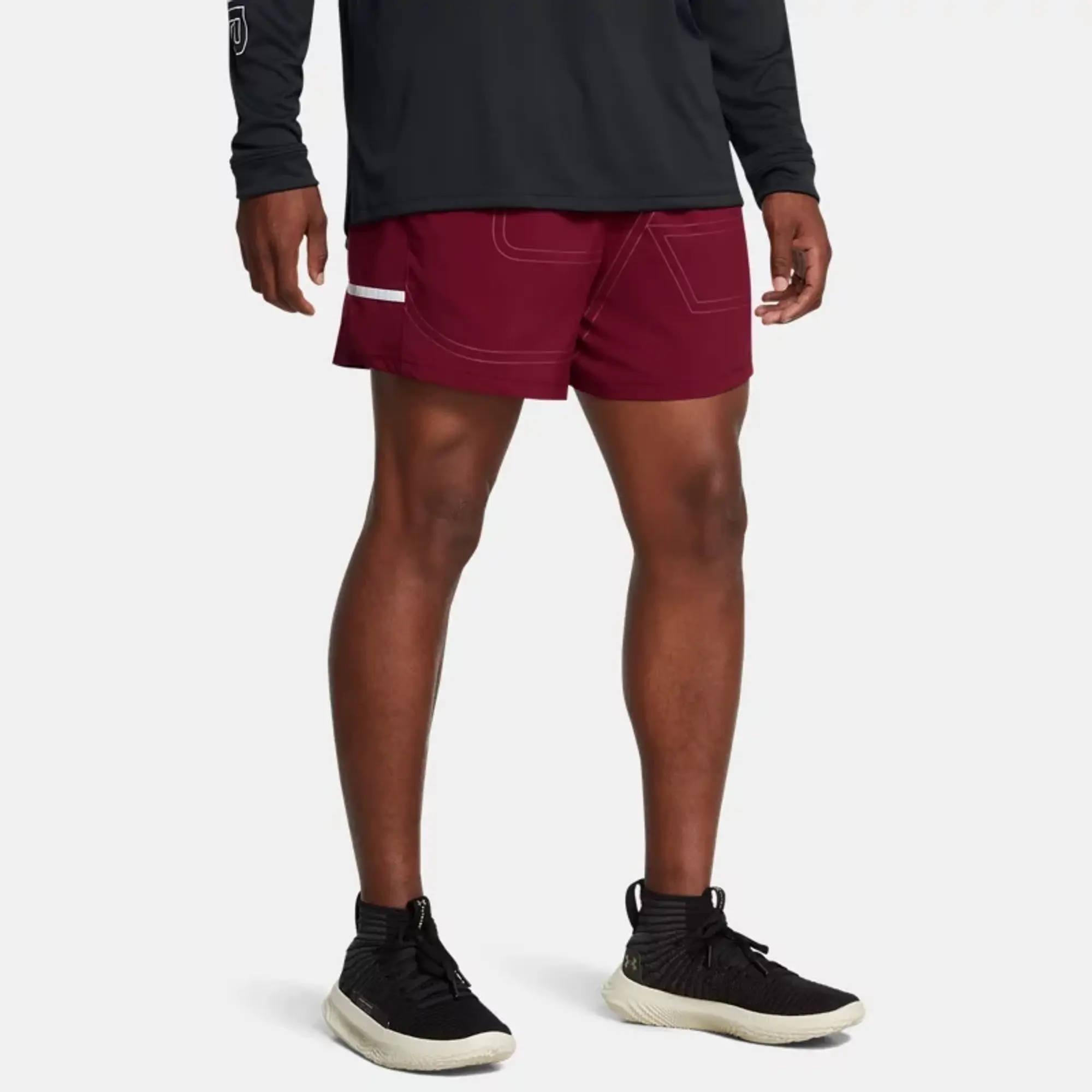 Men's  Under Armour  Zone Pro 5 Shorts Cardinal / Cardinal XXL