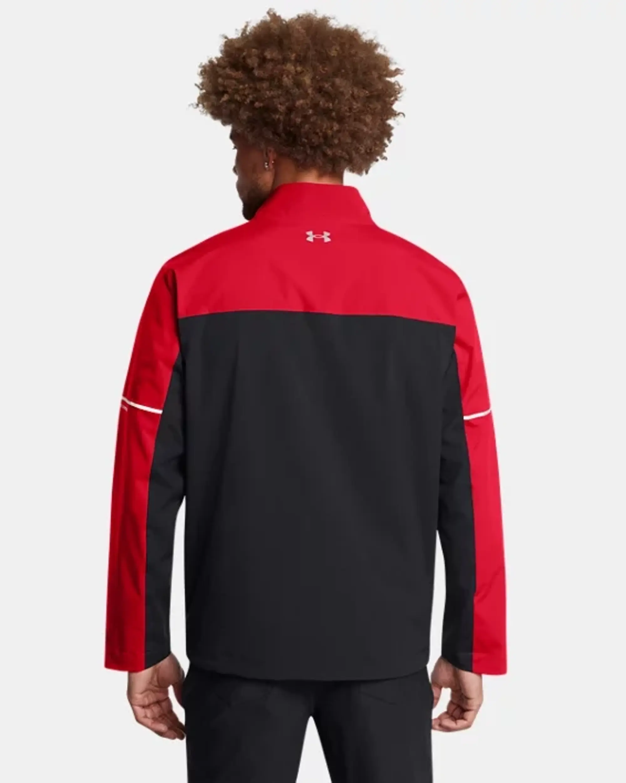 Men's  Under Armour  Drive Rain Jacket Red / Black / Metallic Silver S