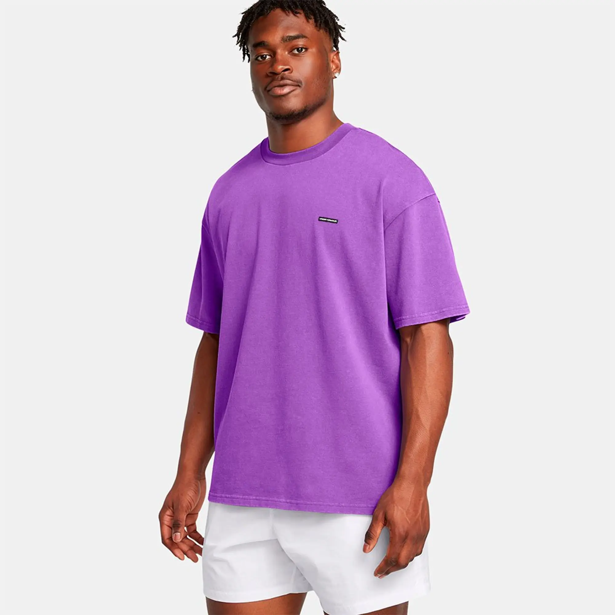 Under Armour Heavyweight Oversized Logo Wash Short Sleeve T-shirt