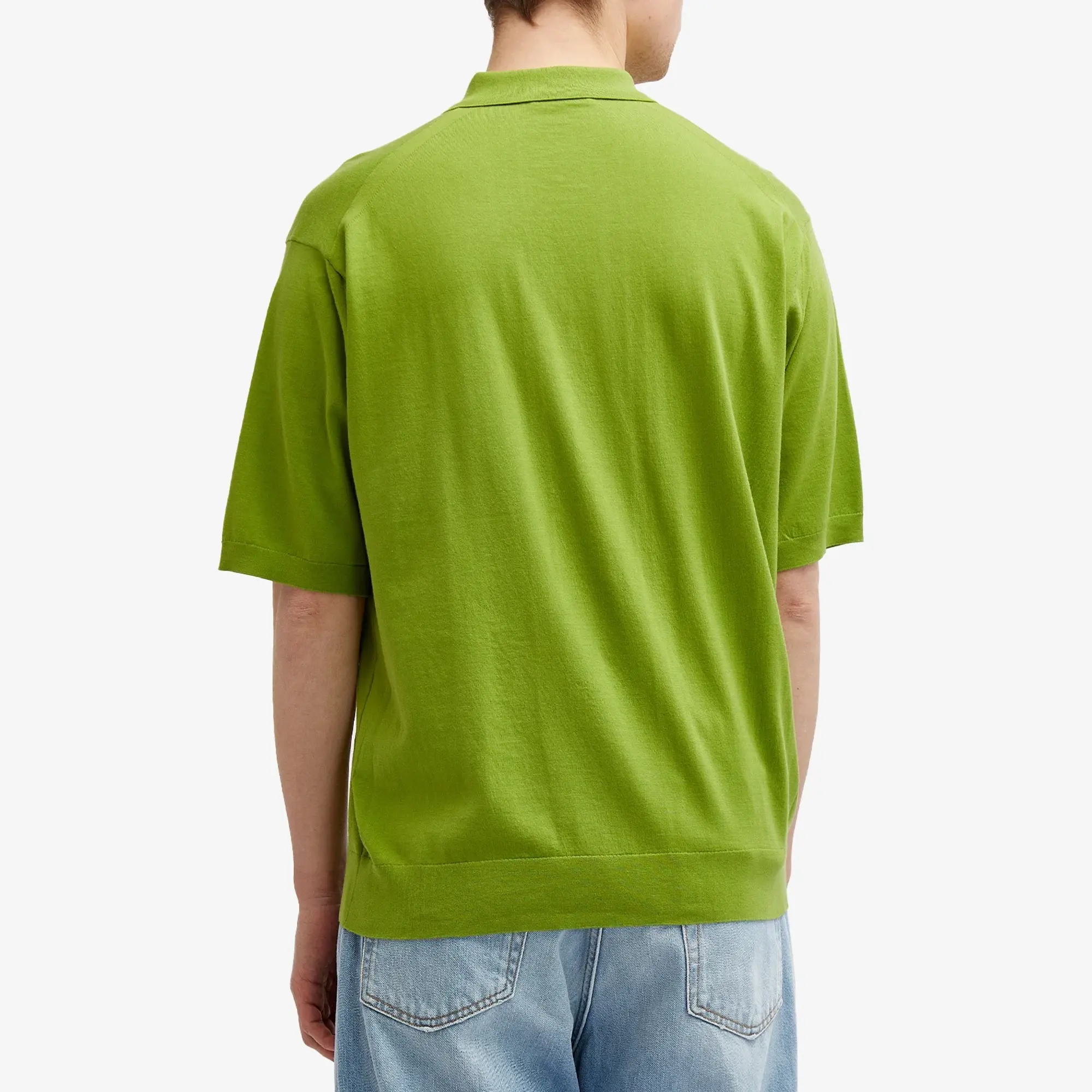 Crocs Auralee Men's Cotton Knit Polo Sage Green