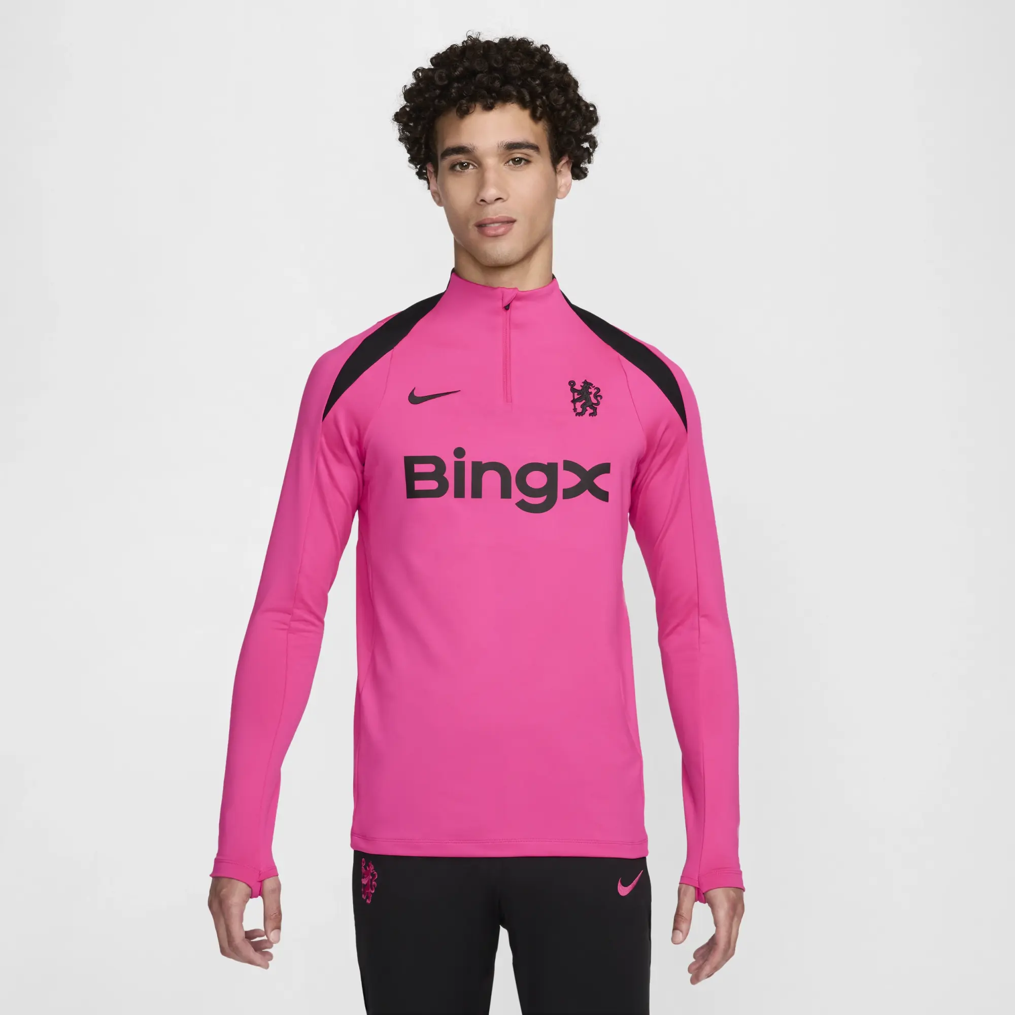 Chelsea F.C. Strike Third Men's Nike Dri-FIT Football Drill Top - Pink - Polyester/Elastane