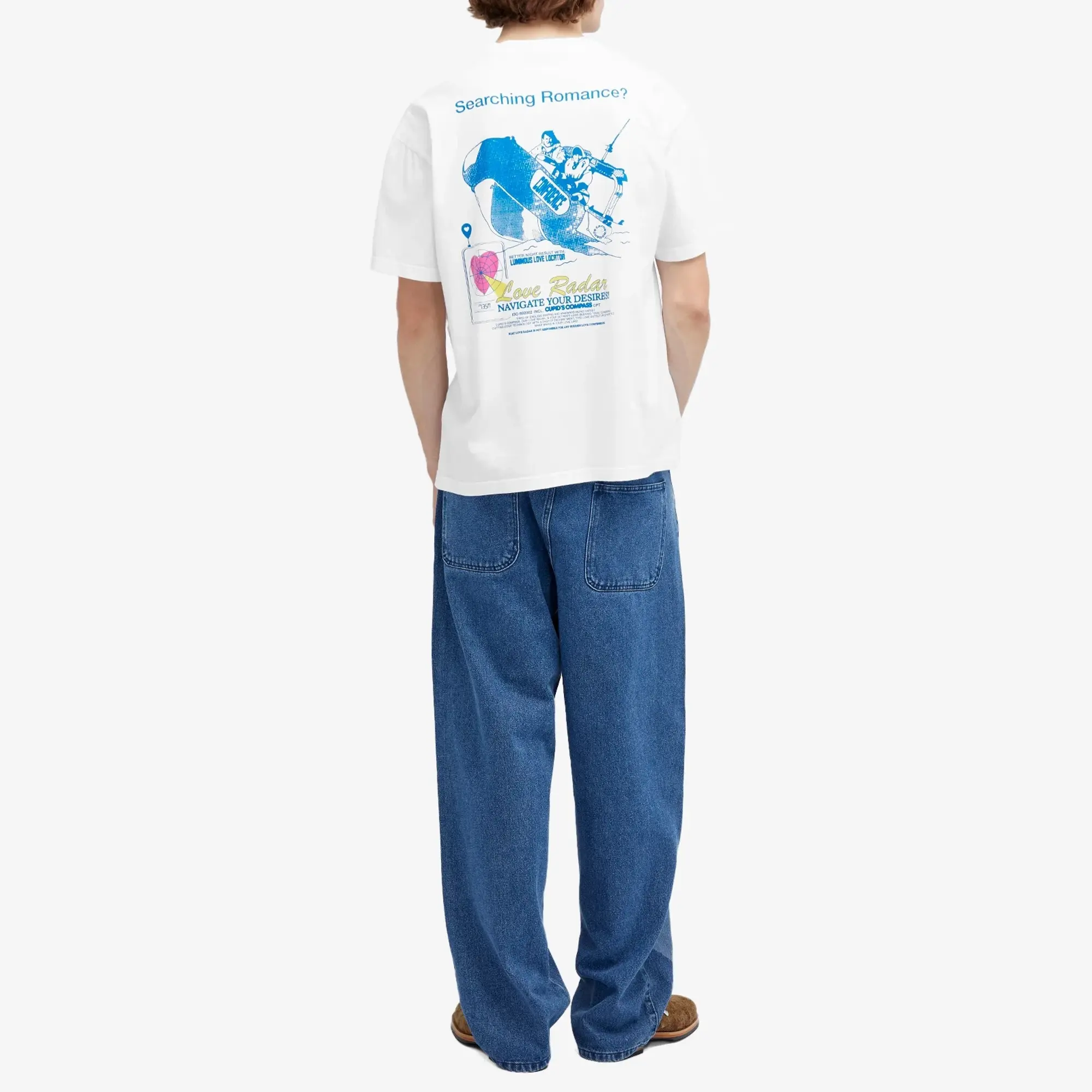 Crocs Carne Bollente Men's Searching Romance T-Shirt White