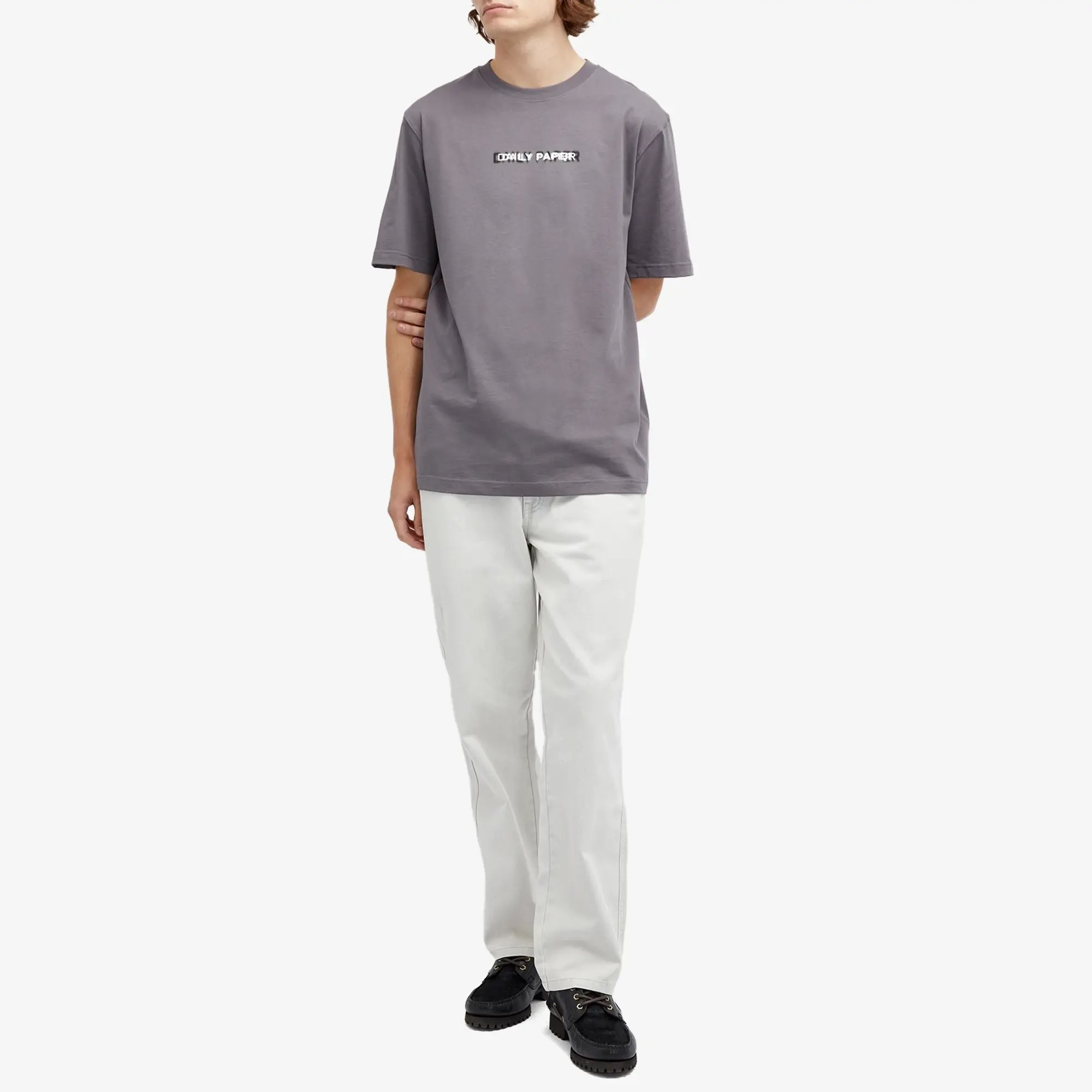 T-Shirt Daily Paper Click Boxy Ss T Shirt Rabbit Grey Xl