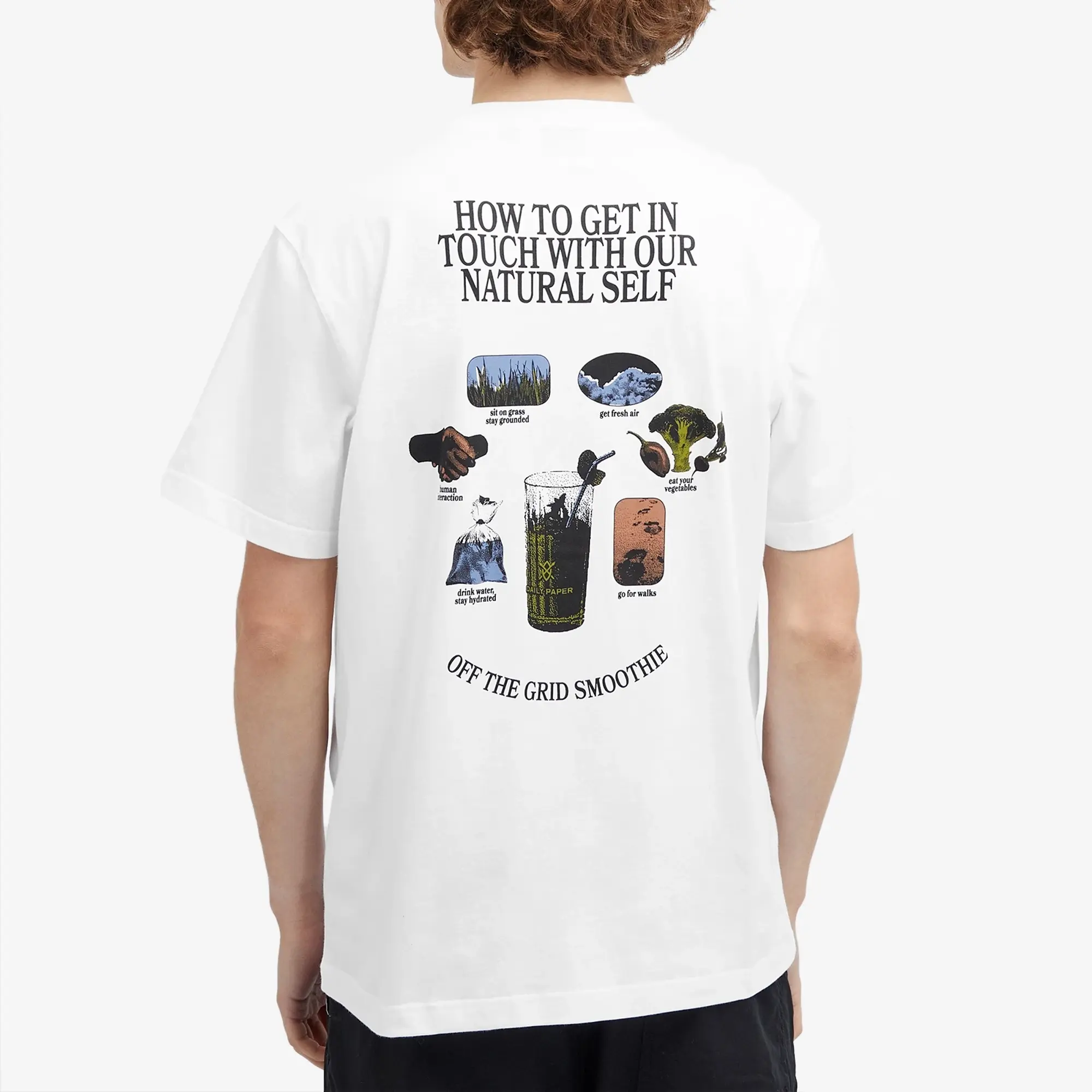 T-Shirt Daily Paper Smoothie Ss T Shirt White Xxl