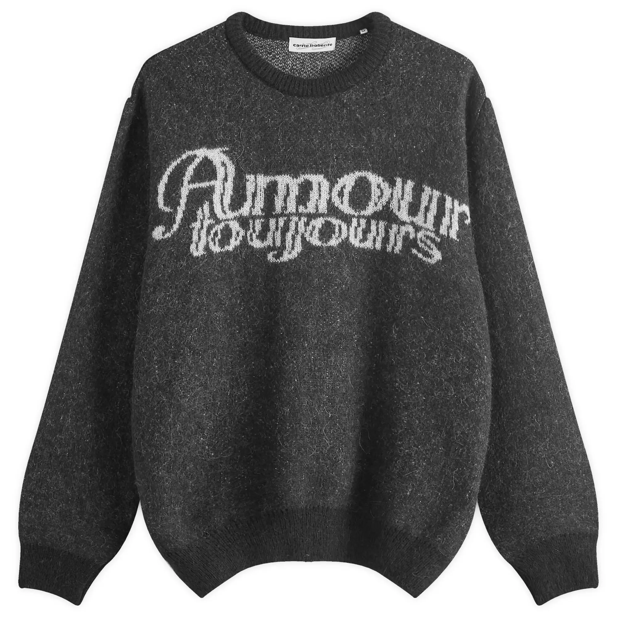 Crocs Carne Bollente Men's Mon Amour Toujours Crew Knit Black