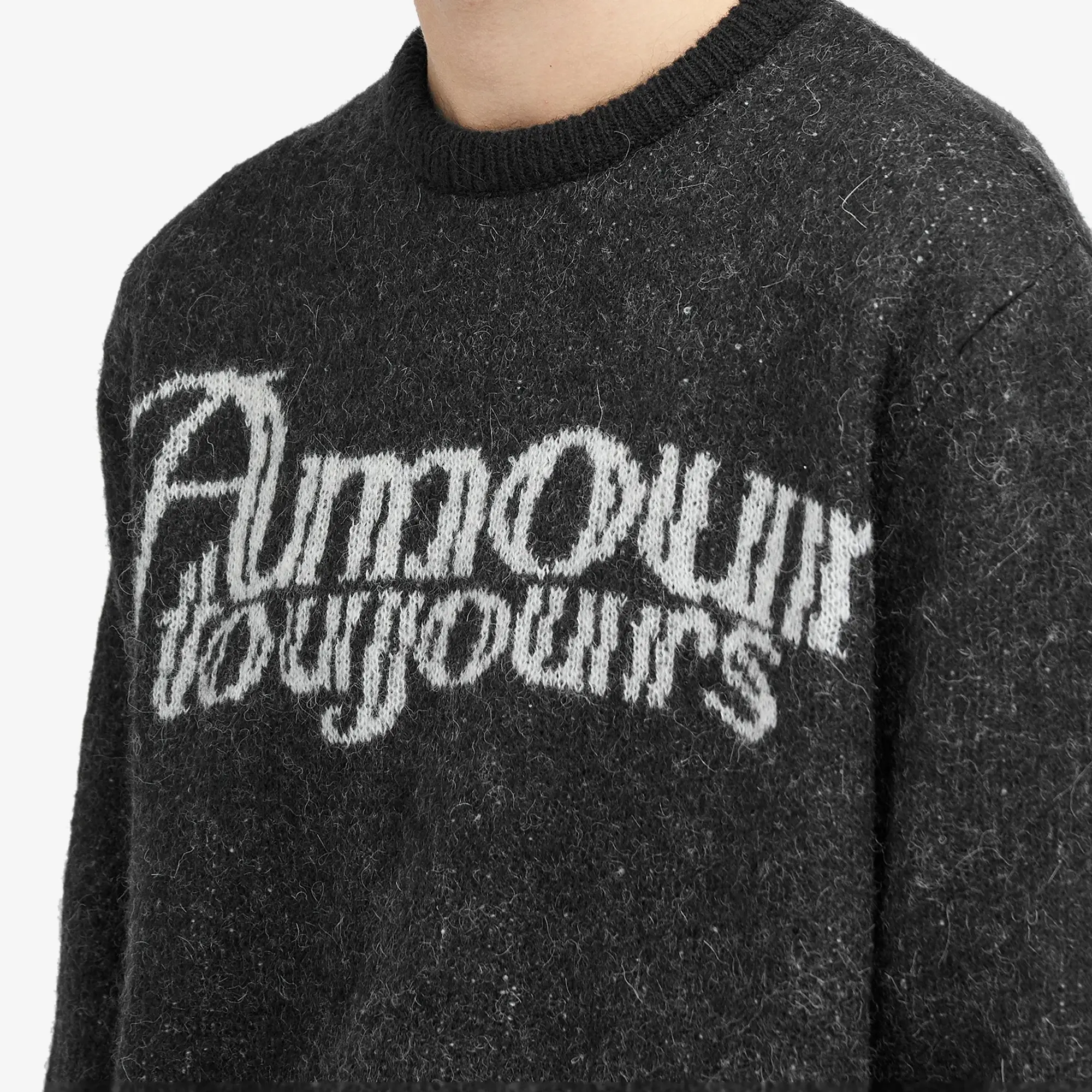 Crocs Carne Bollente Men's Mon Amour Toujours Crew Knit Black
