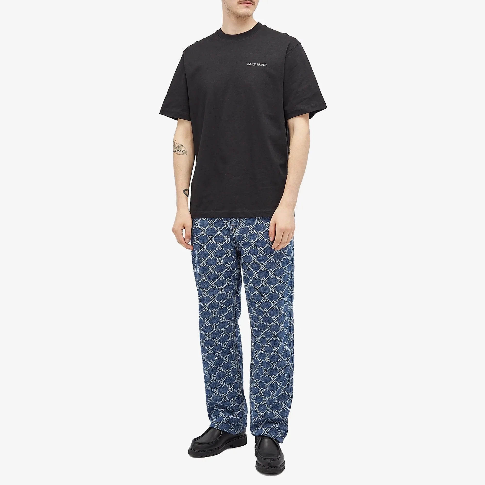 T-Shirt Daily Paper Dias T-Shirt Black M