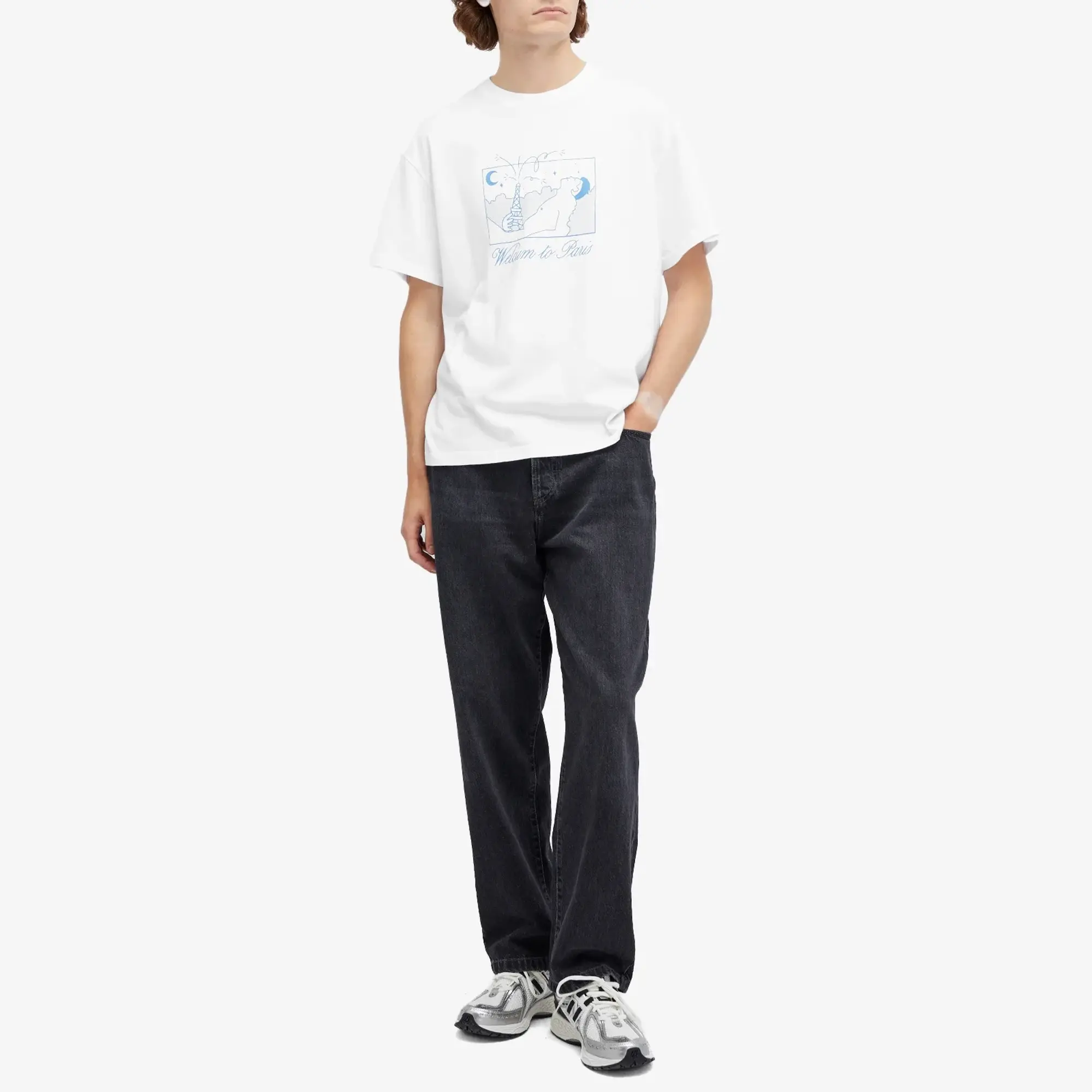 Crocs Carne Bollente Men's Welcum To Paris T-Shirt White