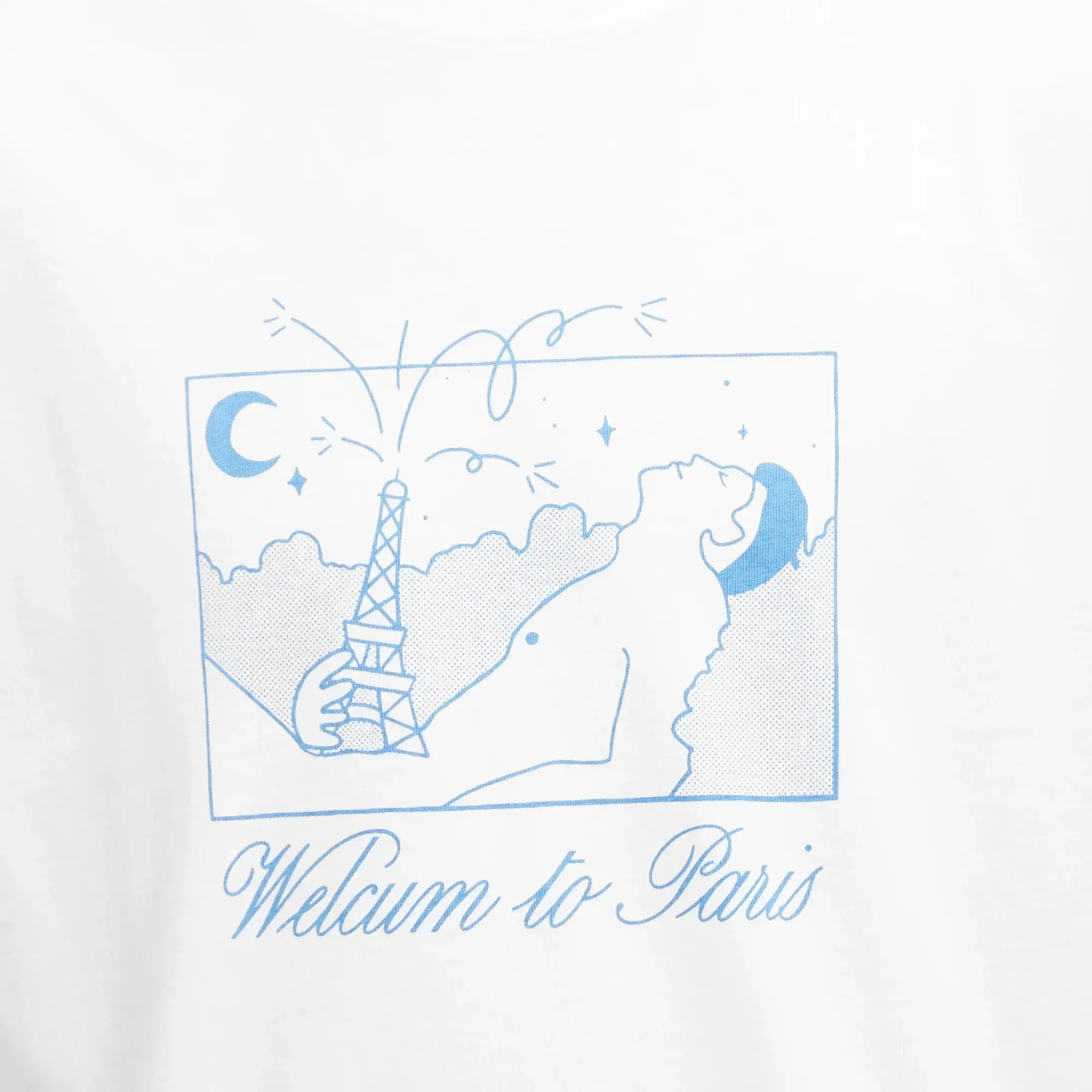 Crocs Carne Bollente Men's Welcum To Paris T-Shirt White