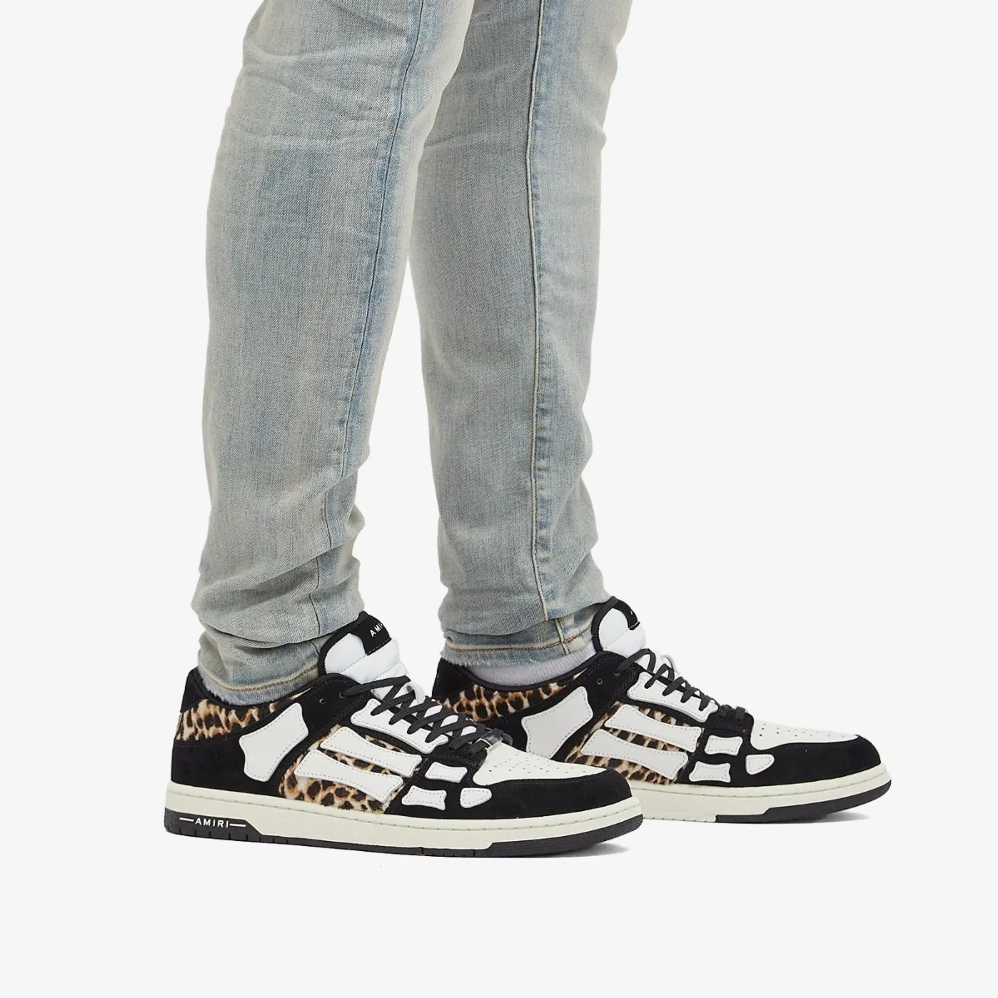 Crocs AMIRI Men's Leopard Skel Top Low Sneaker Black