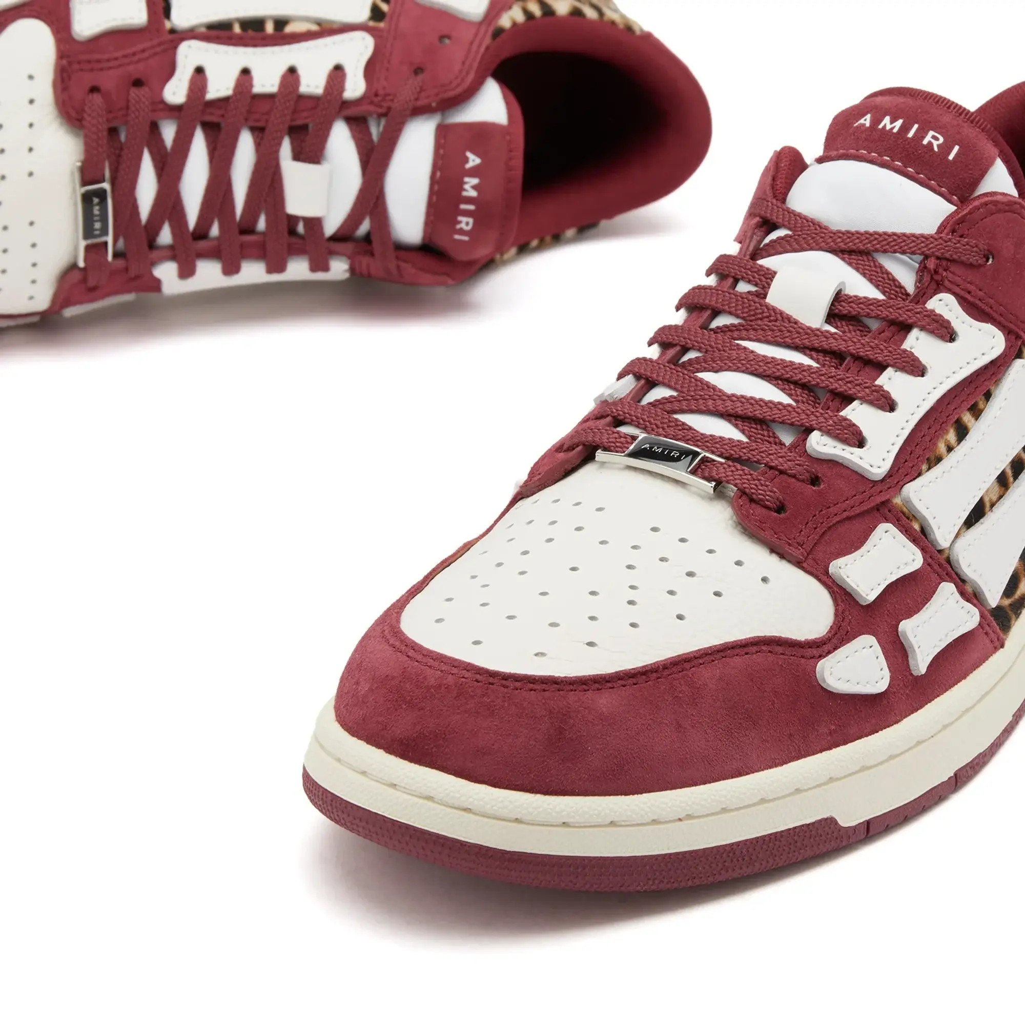 Crocs AMIRI Men's Bandana Denim Skel Top Low Sneaker Burgundy