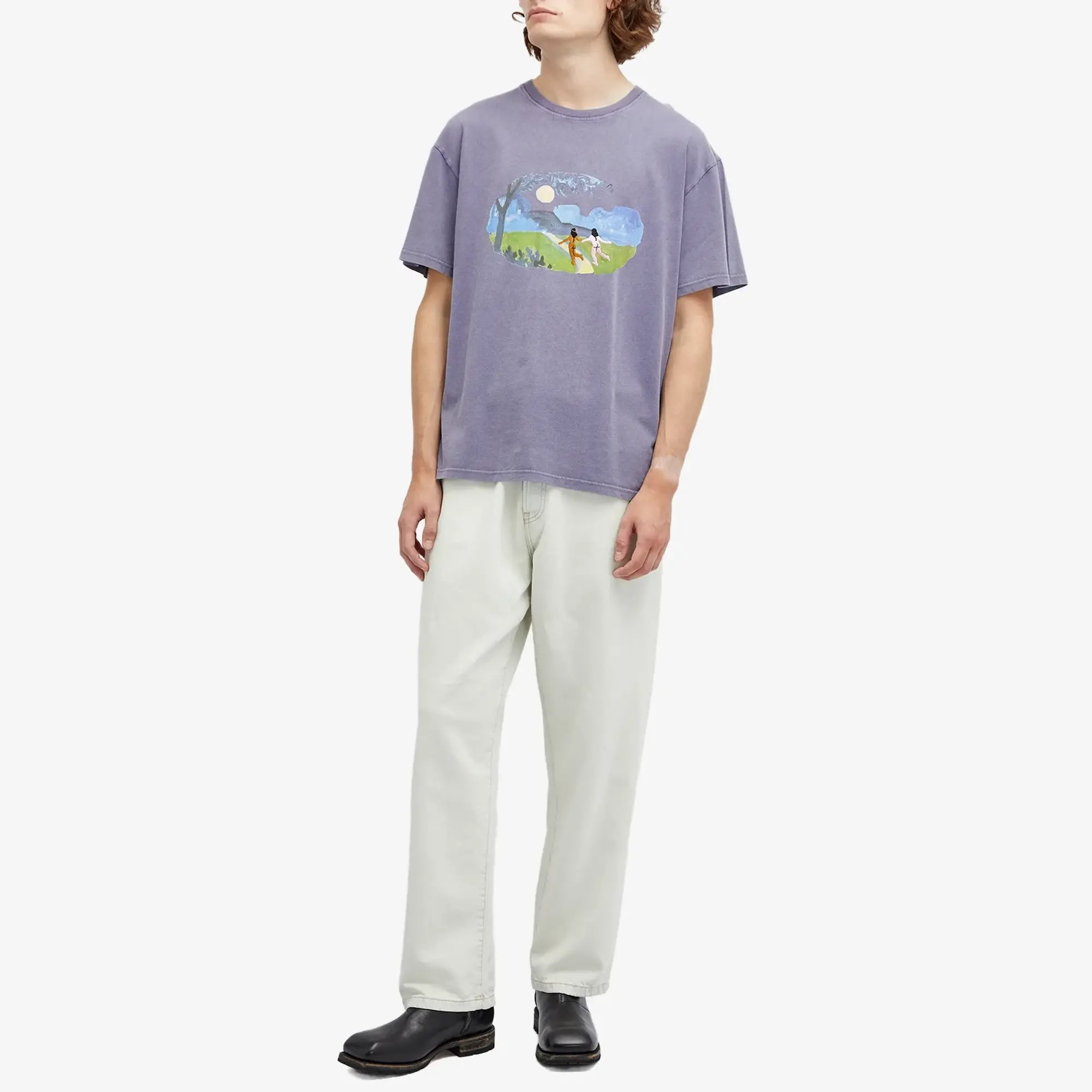 Crocs Carne Bollente Men's Lunar Lovers' Lane T-Shirt Lavender