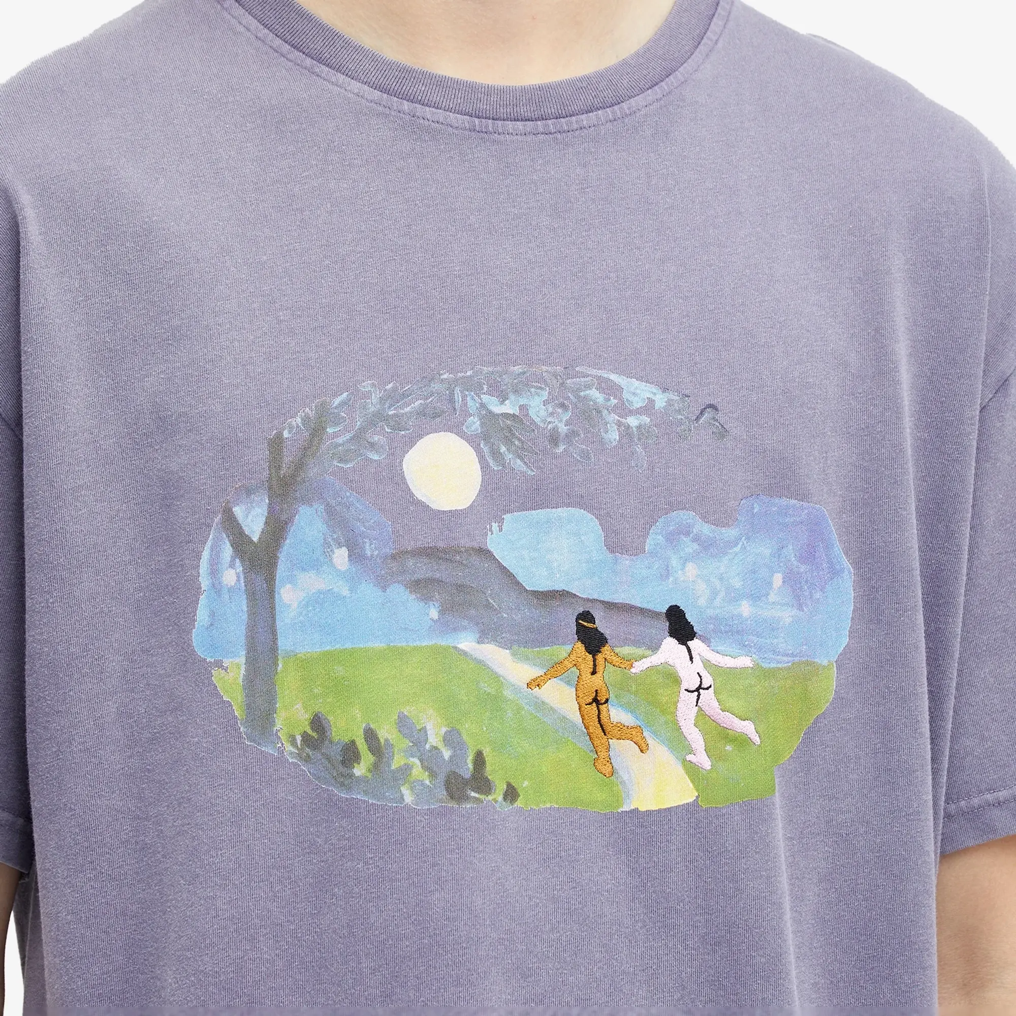 Crocs Carne Bollente Men's Lunar Lovers' Lane T-Shirt Lavender