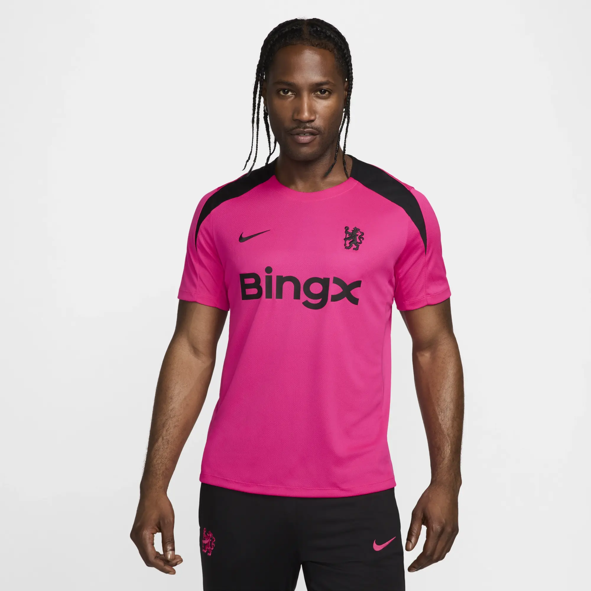 Nike Chelsea Dri Fit S S Strike Top Pink Black 2024 2025 FQ2607 659 FOOTY.COM