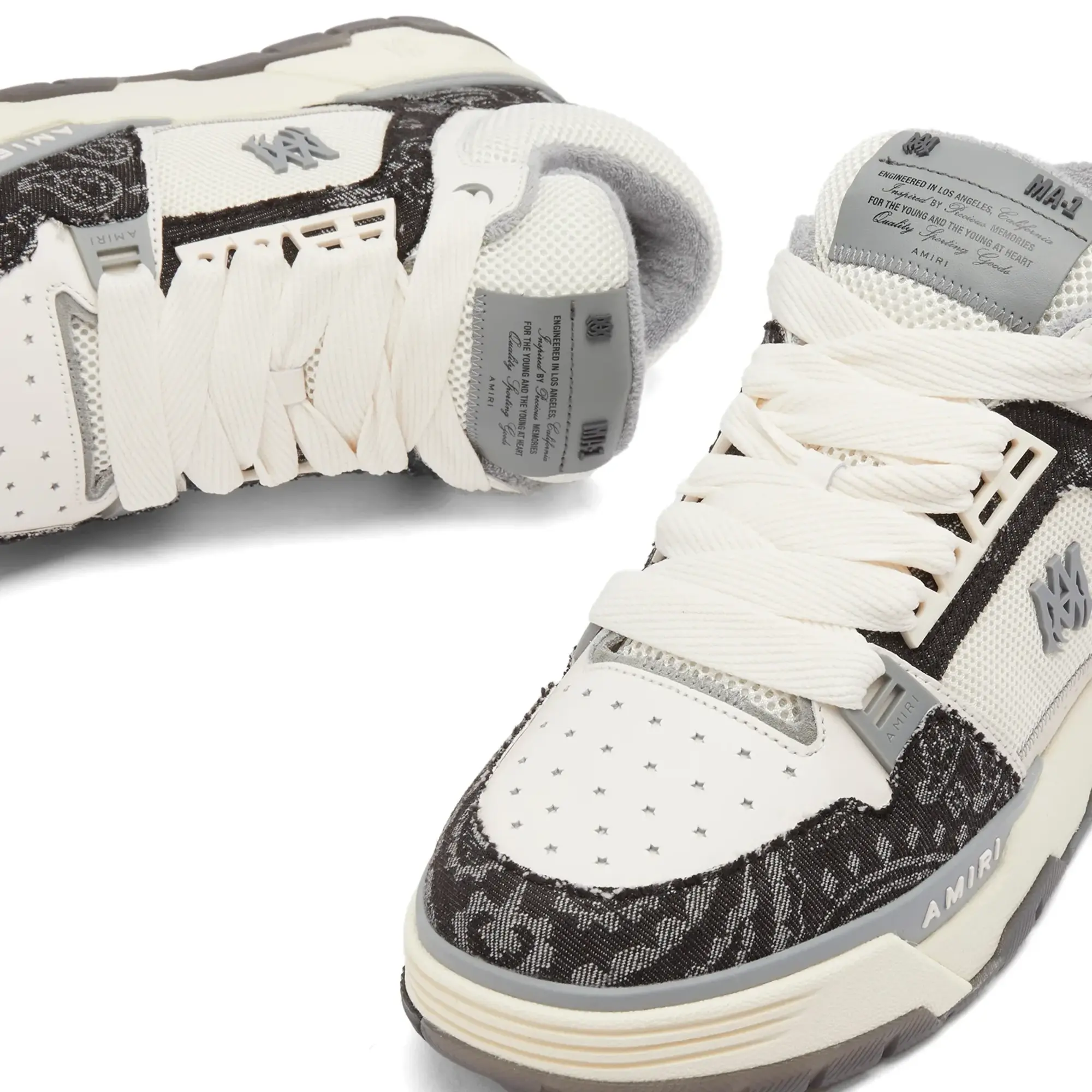 Crocs AMIRI Men's Bandana Denim MA-1 Sneaker Black