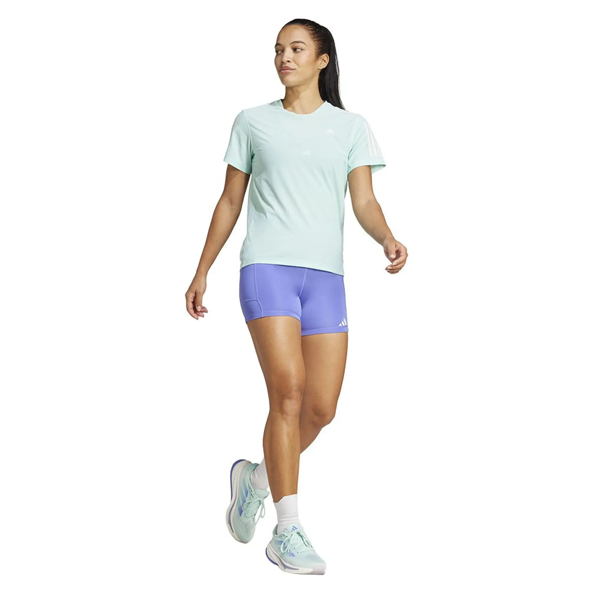 Adidas Own The Run 6 Short Leggings  - Purple