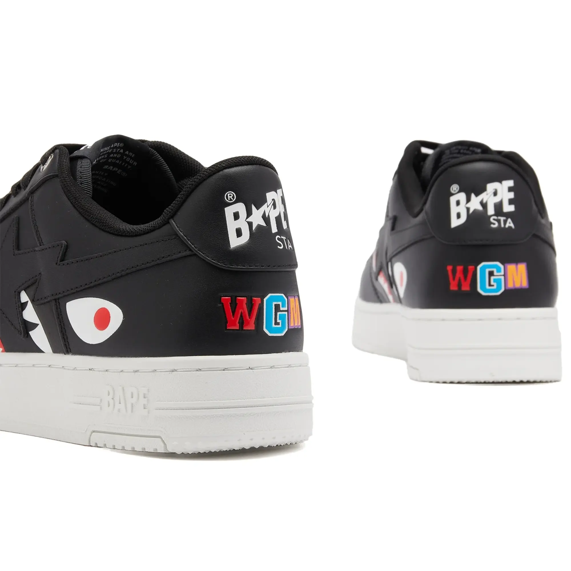Sneakers A Bathing Ape Bape Sta Shark M2 Black Eur 44