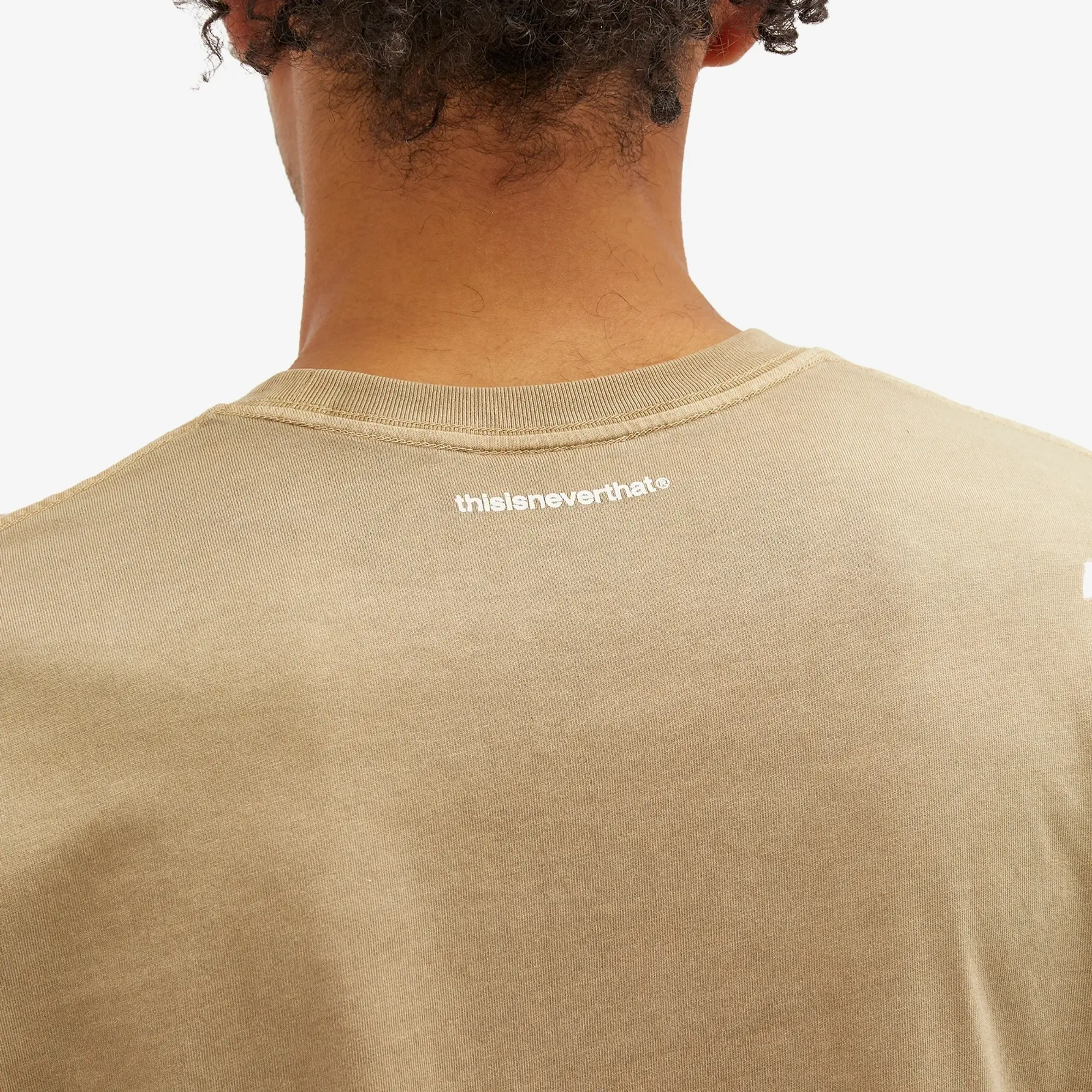Crocs thisisneverthat Men's T-Logo Long Sleeve T-Shirt Coffee