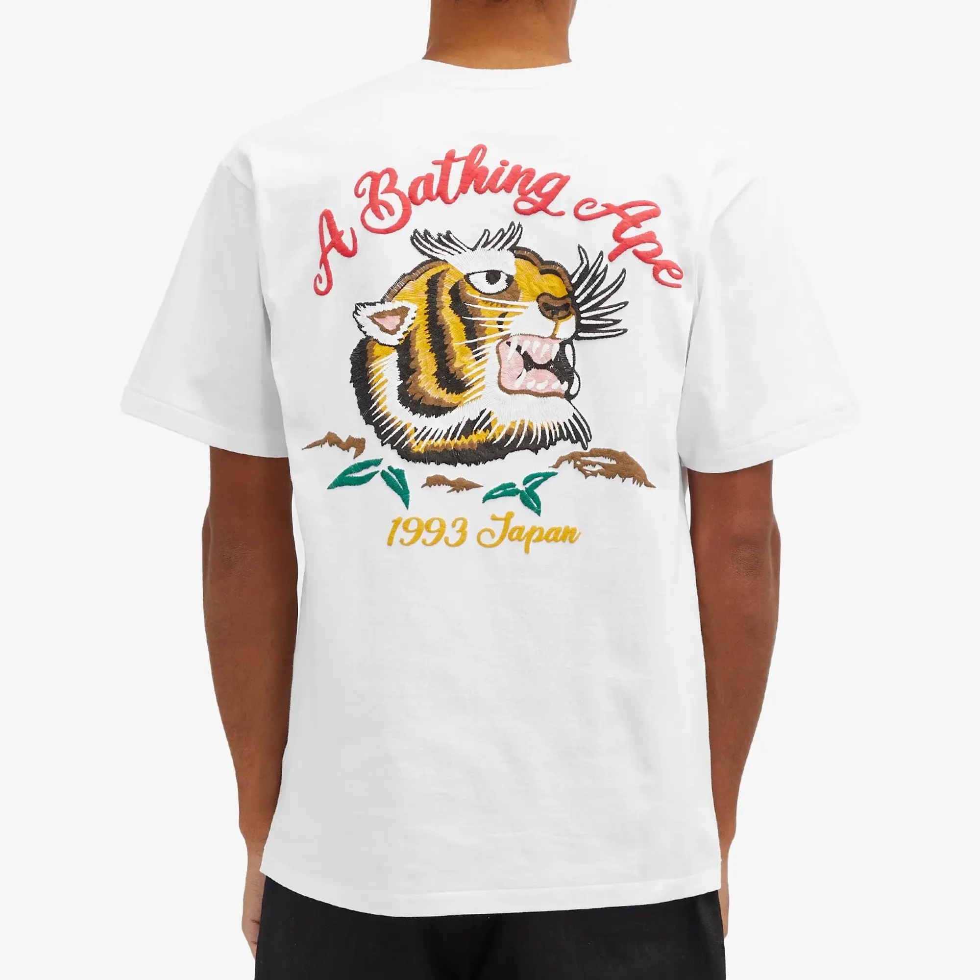 A Bathing Ape EMBROIDERY STYLE SOUVENIR LOGO TEE
