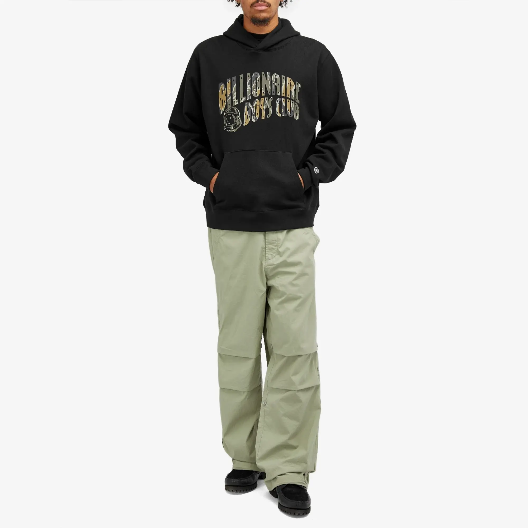 Crocs Billionaire Boys Club Men's Camo Arch Logo Hoodie Black