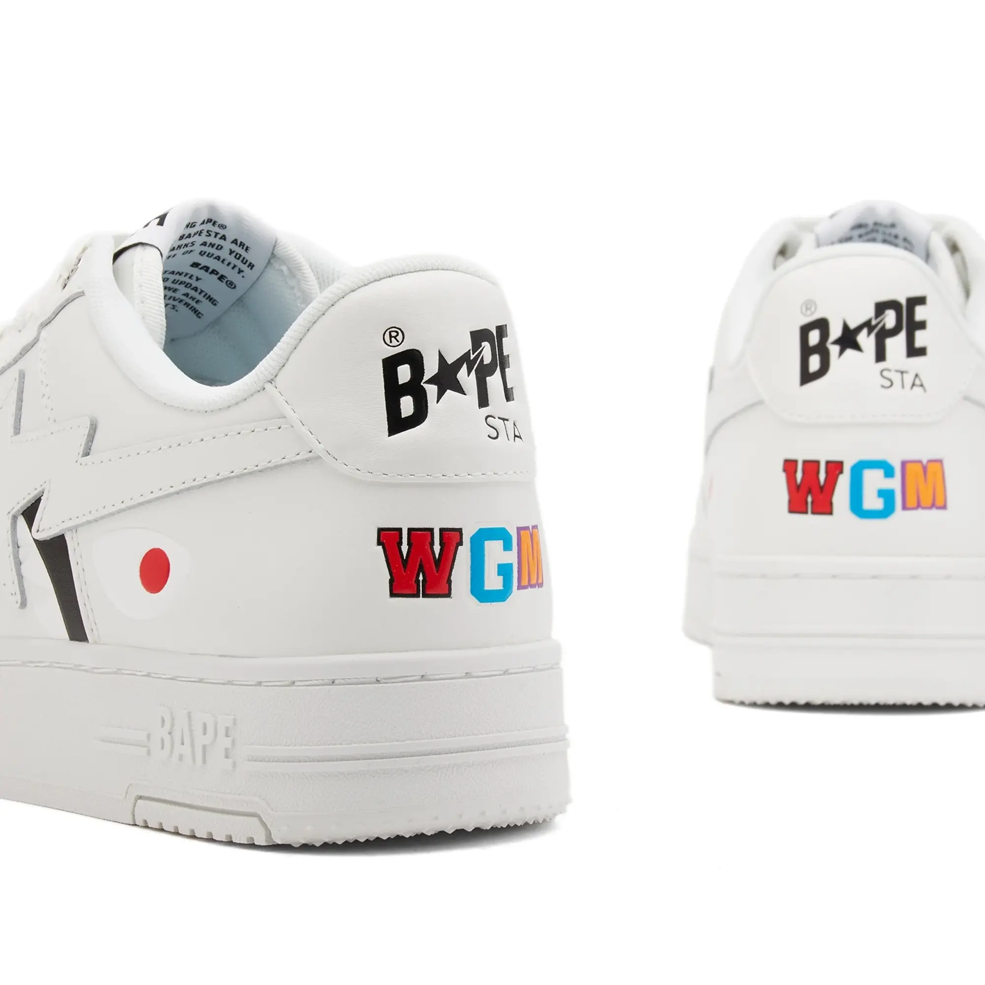 Sneakers A Bathing Ape Bape Sta Shark M2 White Eur 41