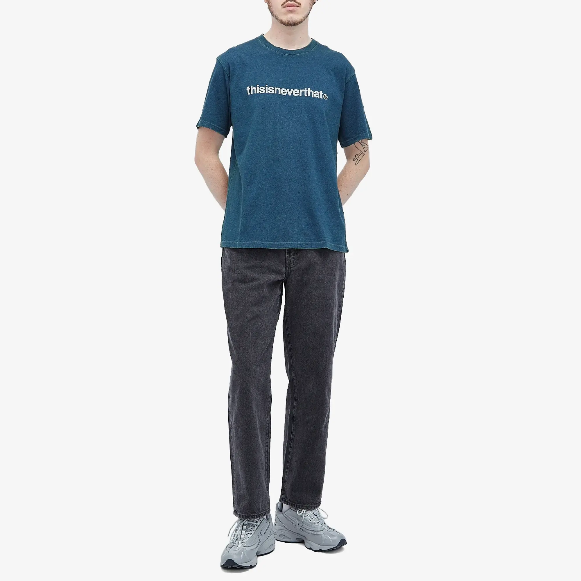 Crocs thisisneverthat Men's T-Logo T-Shirt Indigo