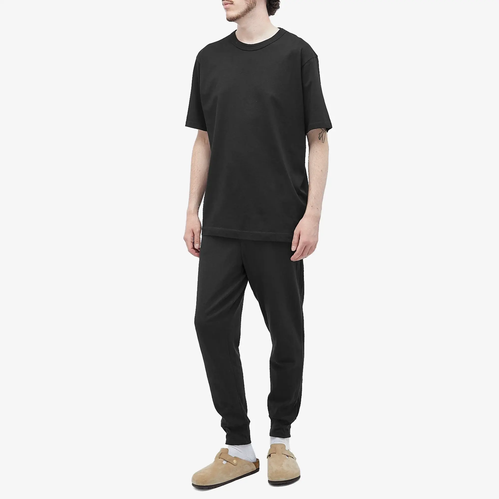 Calvin Klein Modern Cotton Lounge Jogger With Logo Waistband In Black