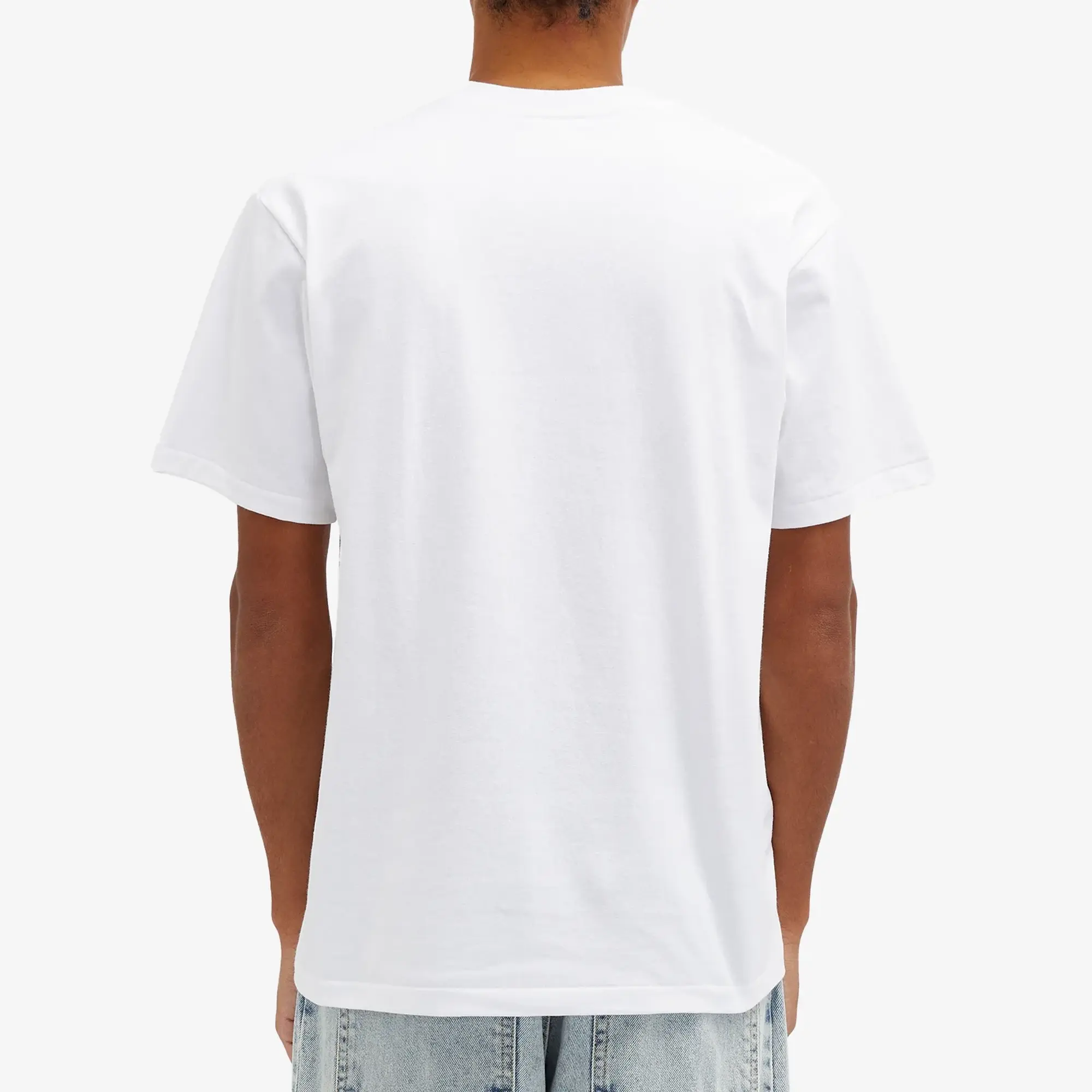 A Bathing Ape Men's Japanese Tattoo Camo College T-Shirt White/Black