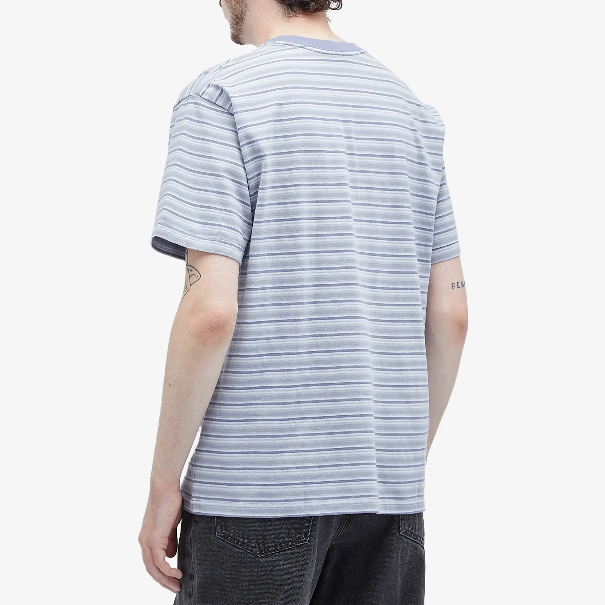 Crocs thisisneverthat Men's Stripe T-Shirt Purple