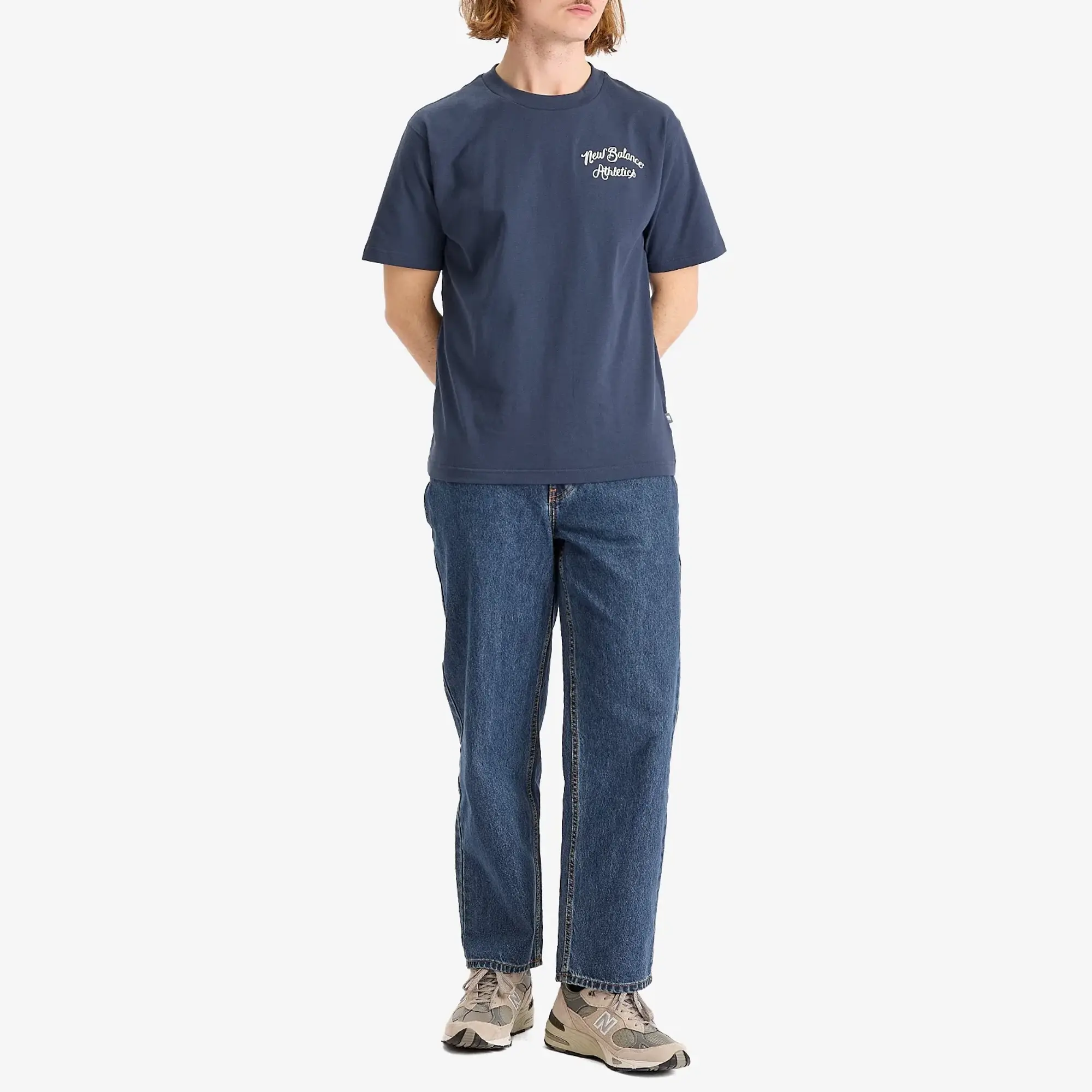 New Balance Athletics League T-Shirt, Ecru Tint