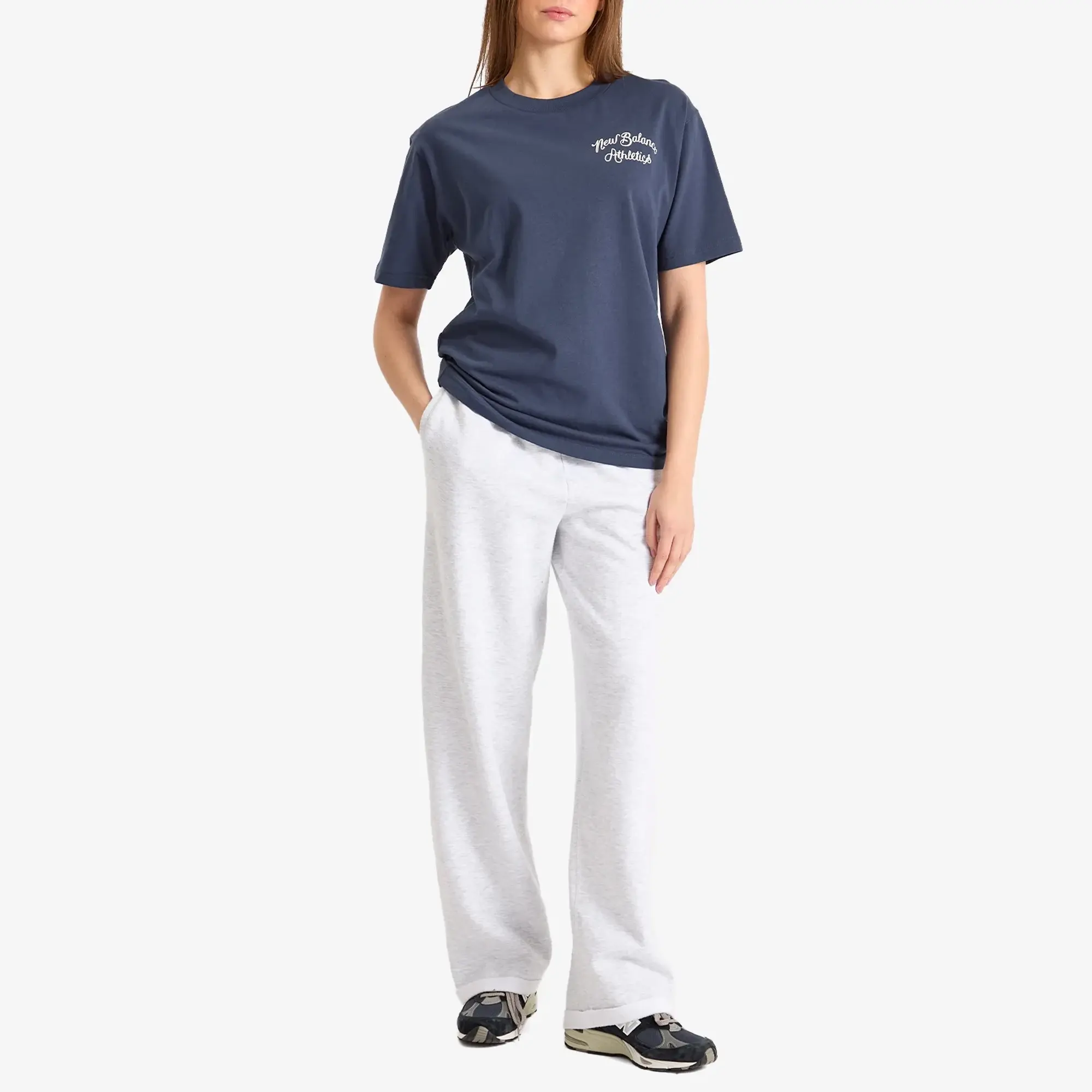 New Balance Athletics League T-Shirt, Ecru Tint