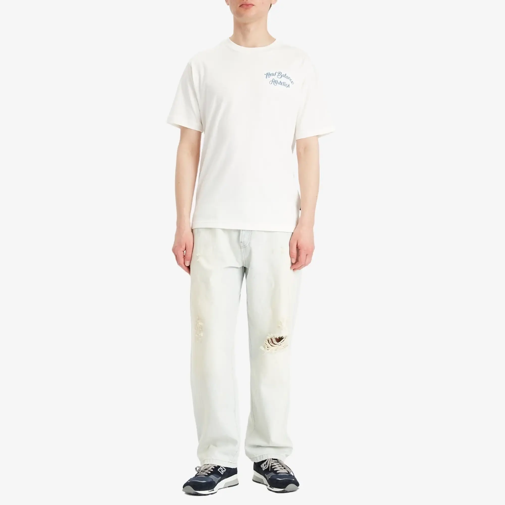 New Balance Athletics League T-Shirt, Ecru Tint