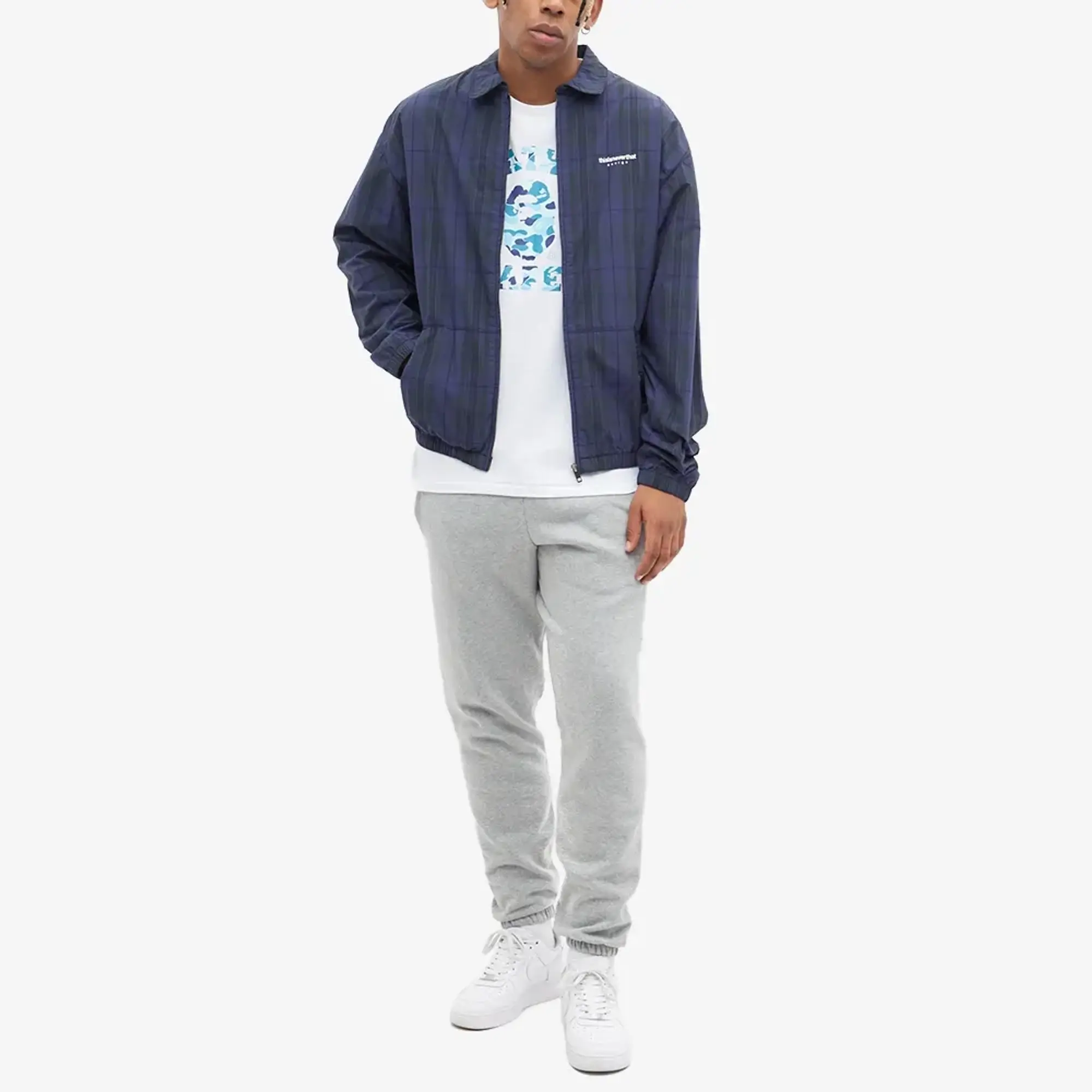 A Bathing Ape Abc Camo College Tee Men Shortsleeves White