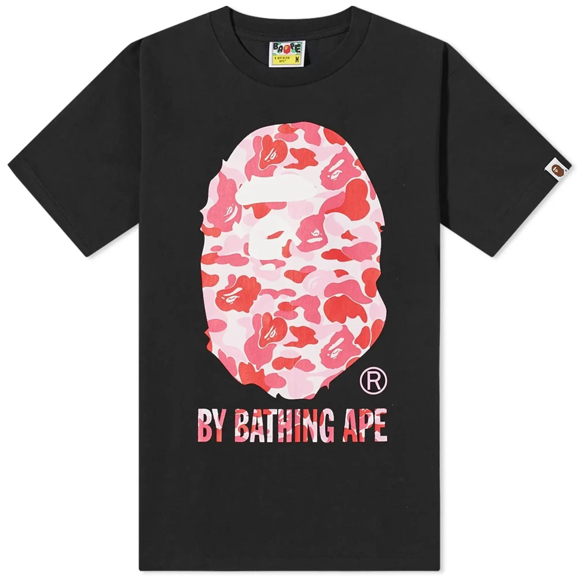 A Bathing Ape Men's ABC Camo By Bathing Ape T-Shirt Black/Pink