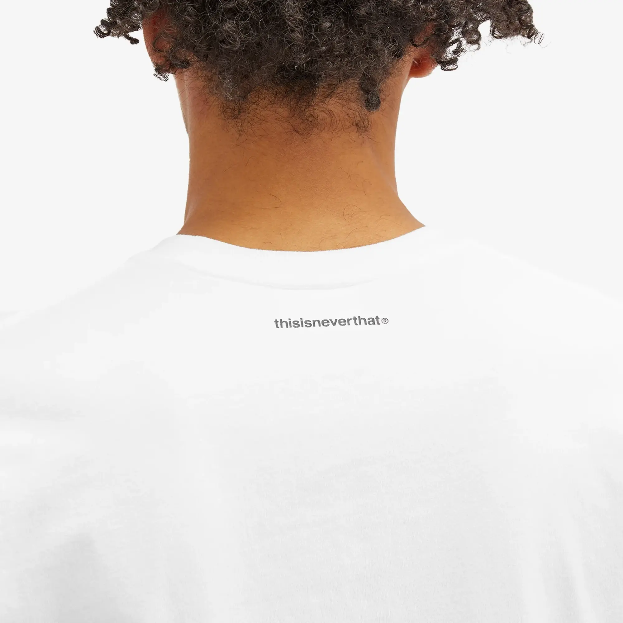 Crocs thisisneverthat Men's T-Logo Long Sleeve T-Shirt White