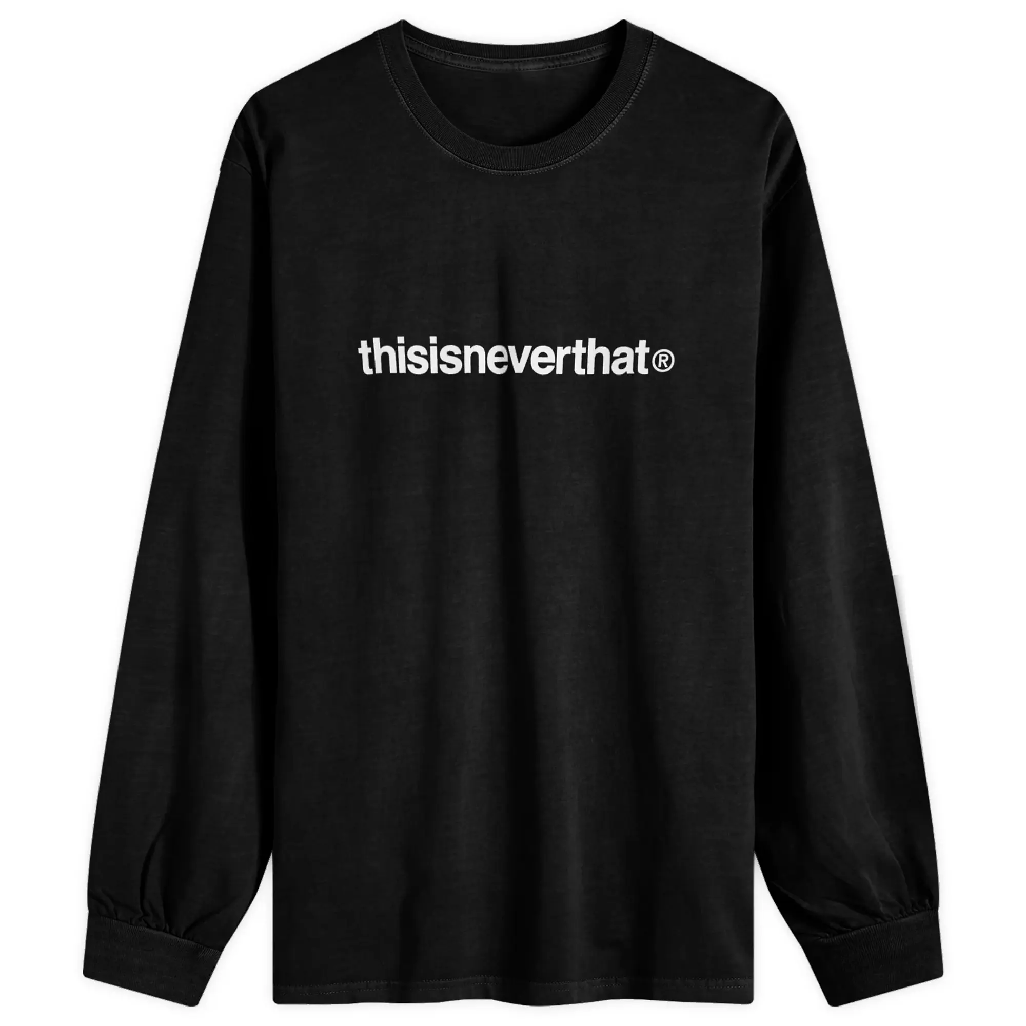Crocs thisisneverthat Men's T-Logo Long Sleeve T-Shirt Black